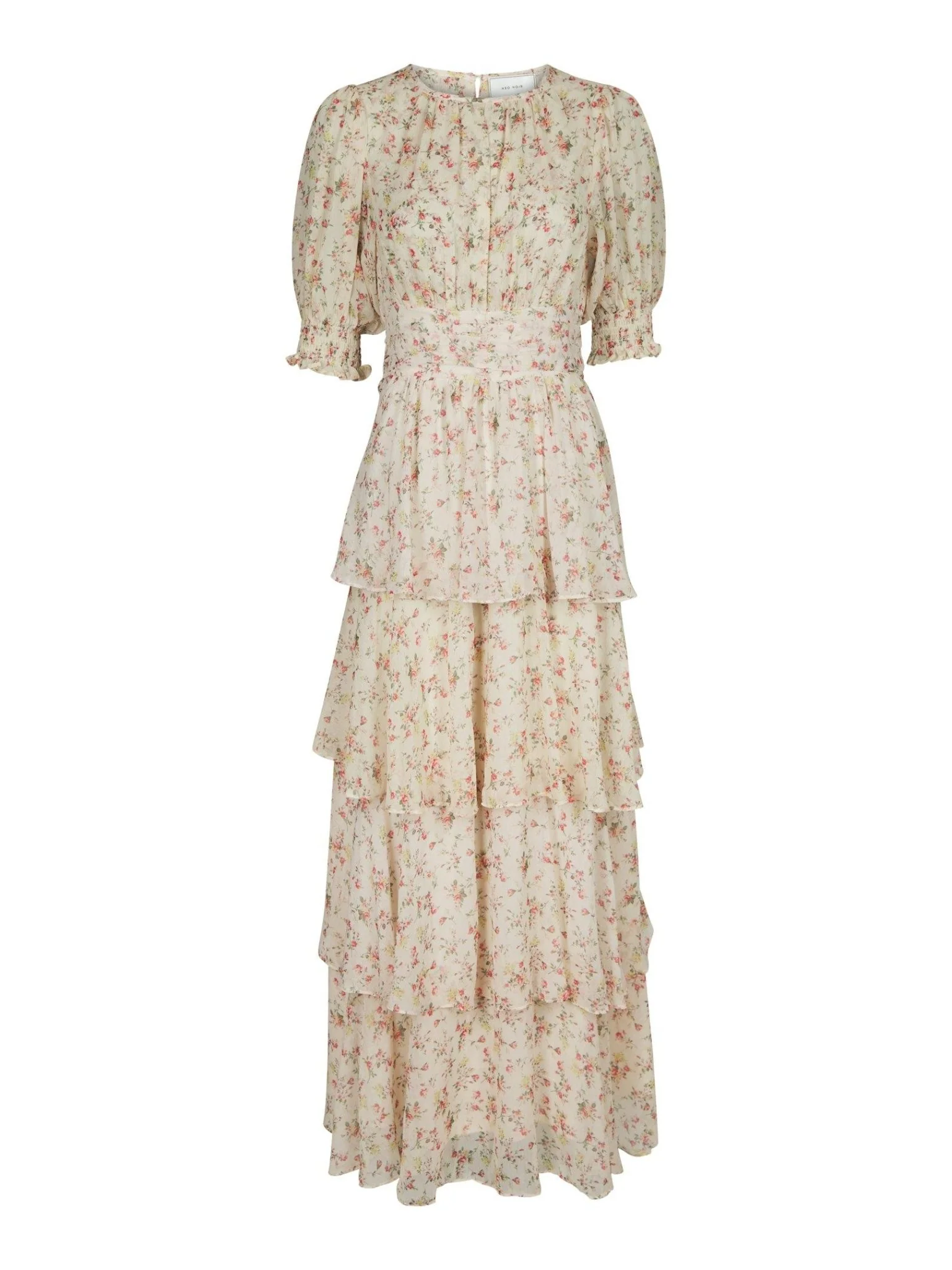 Sable Meadow Printed Dress Creme