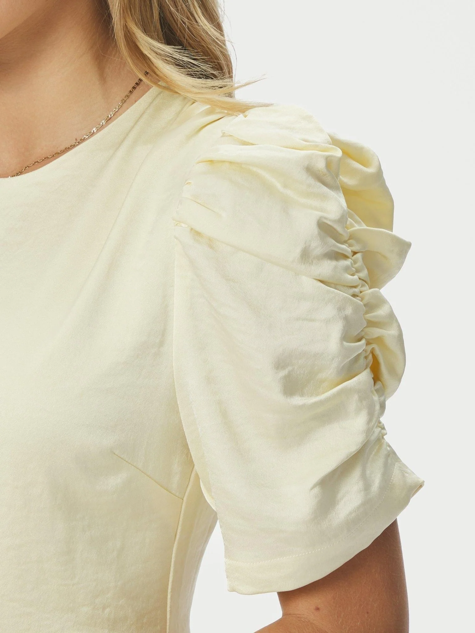 Benuti Solid Dress Light Yellow - Image 12