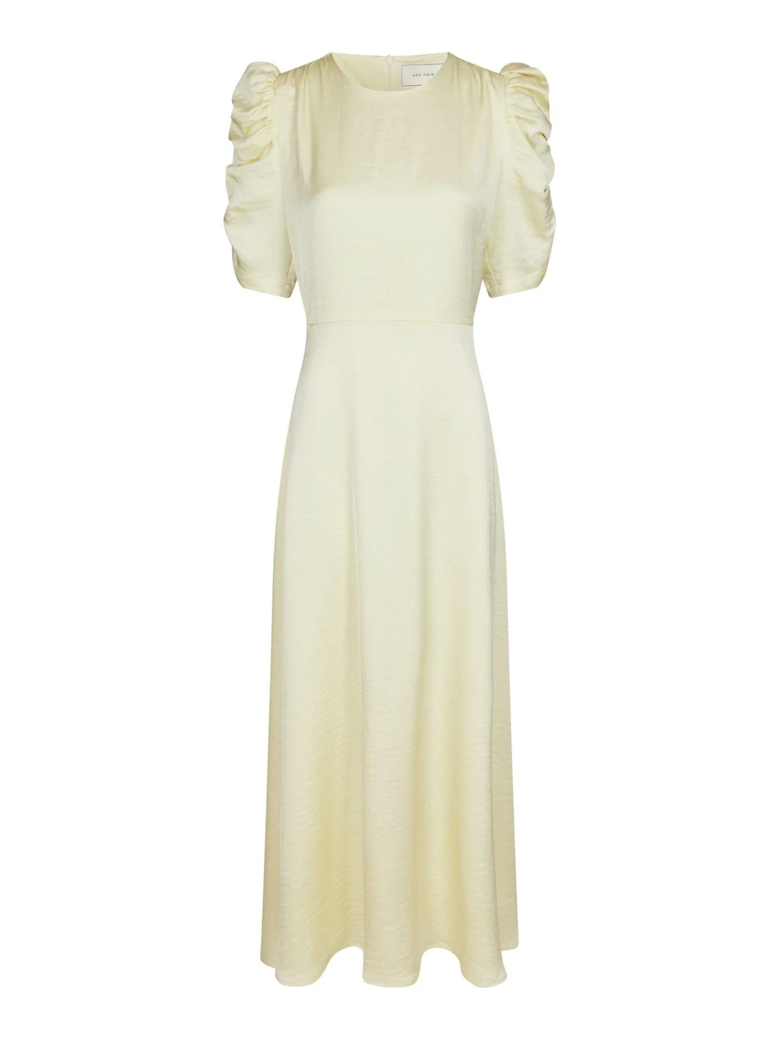 Benuti Solid Dress Light Yellow - Image 2