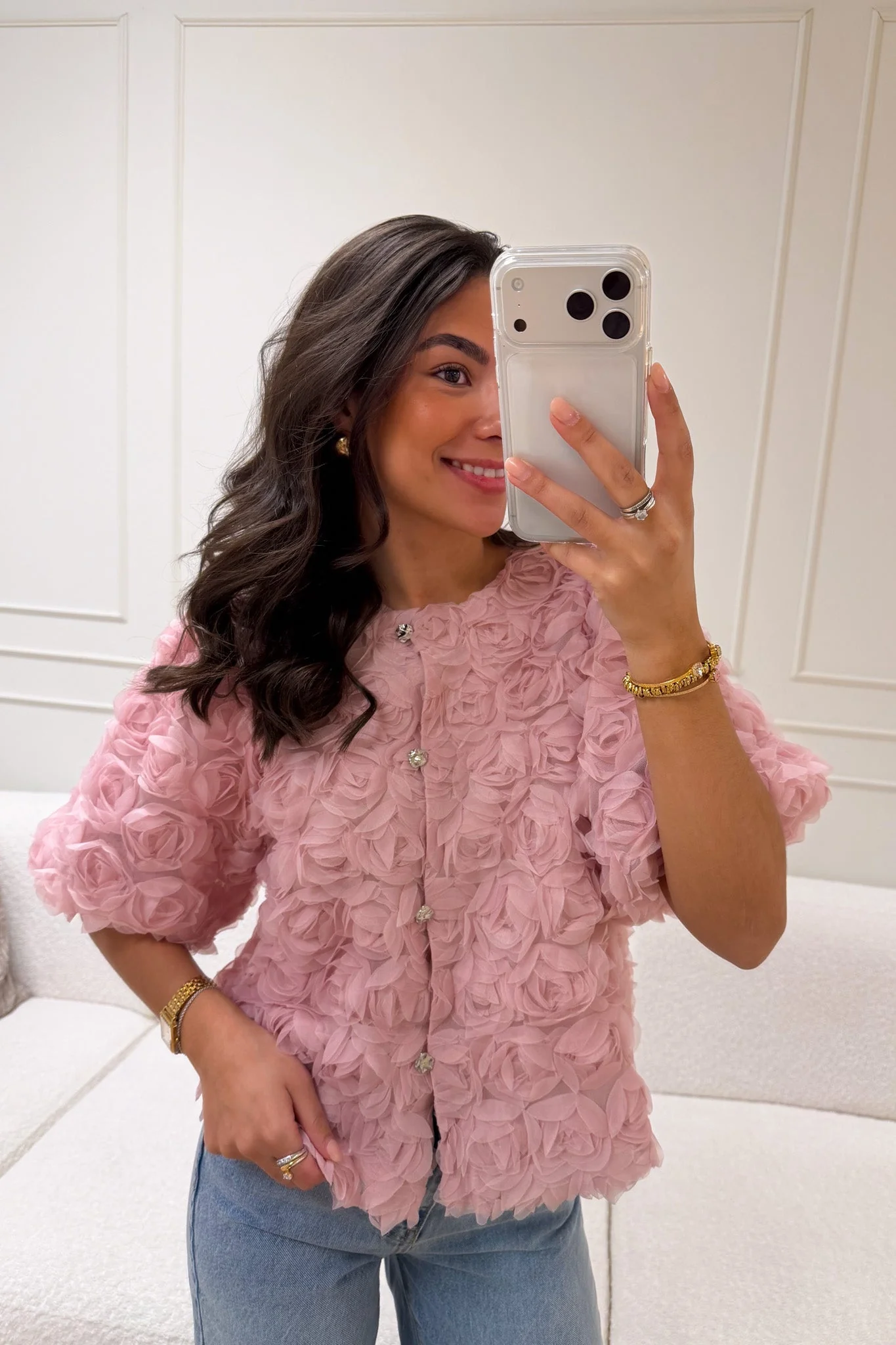 Aisa Flower Blouse Rose - Image 4