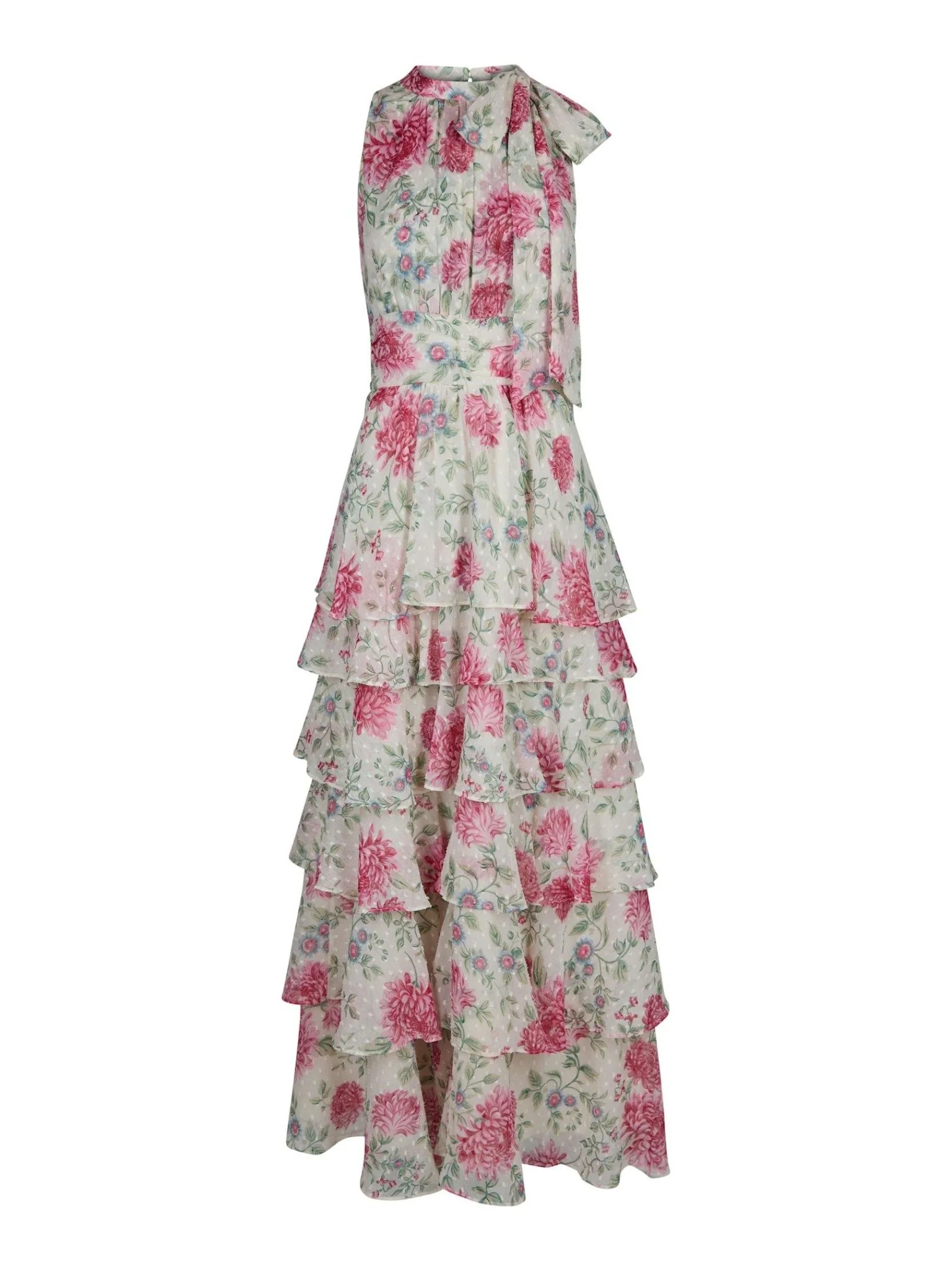 Marli Big Flower Dress Creme - Image 2