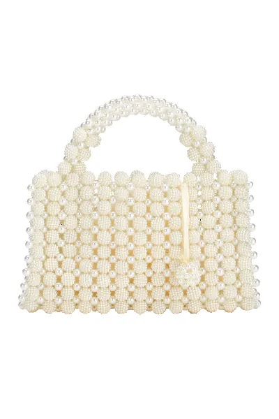 Handmade Pearl Bag White