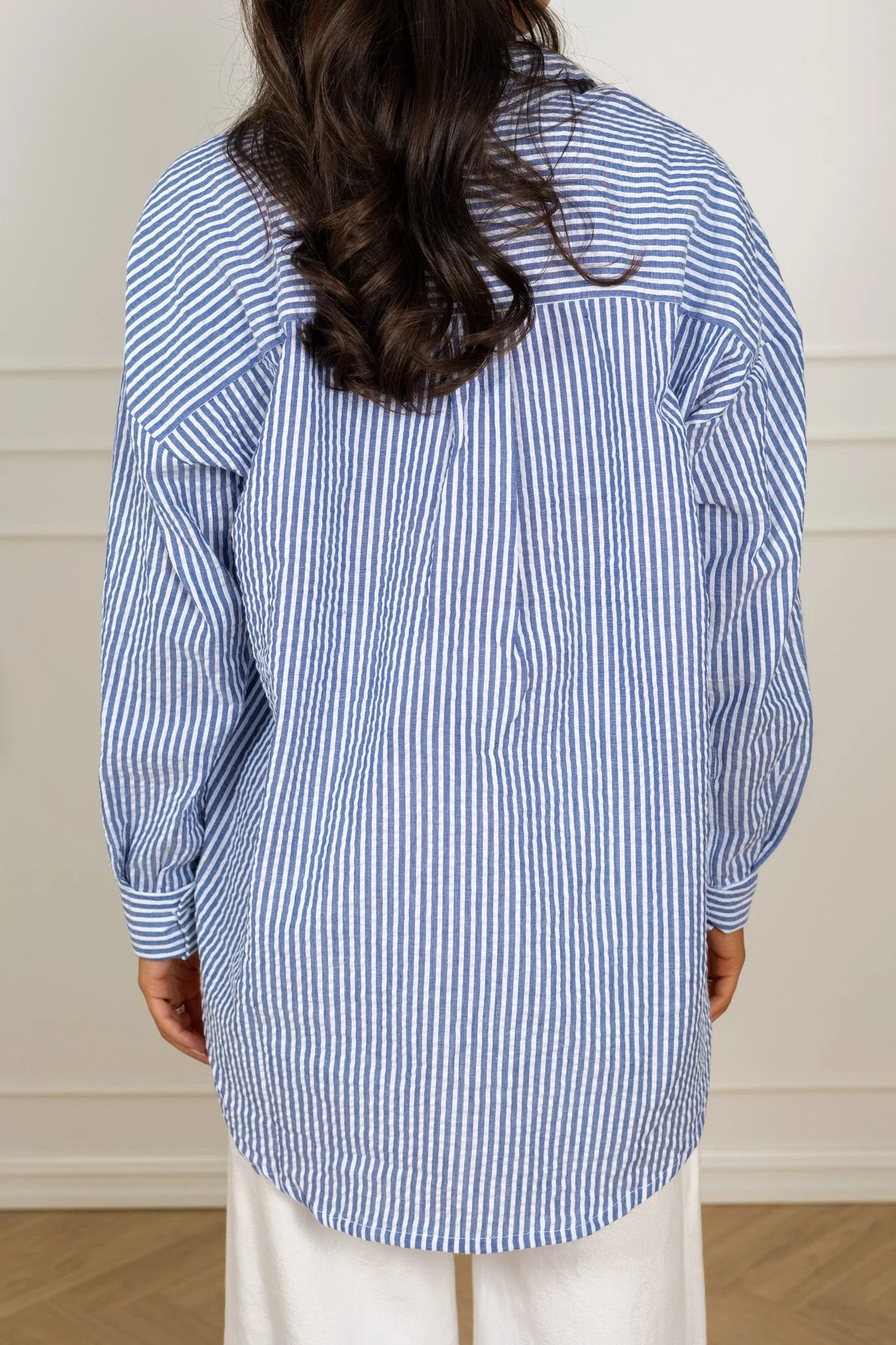Sonja New Shirt Navy/White - Image 7