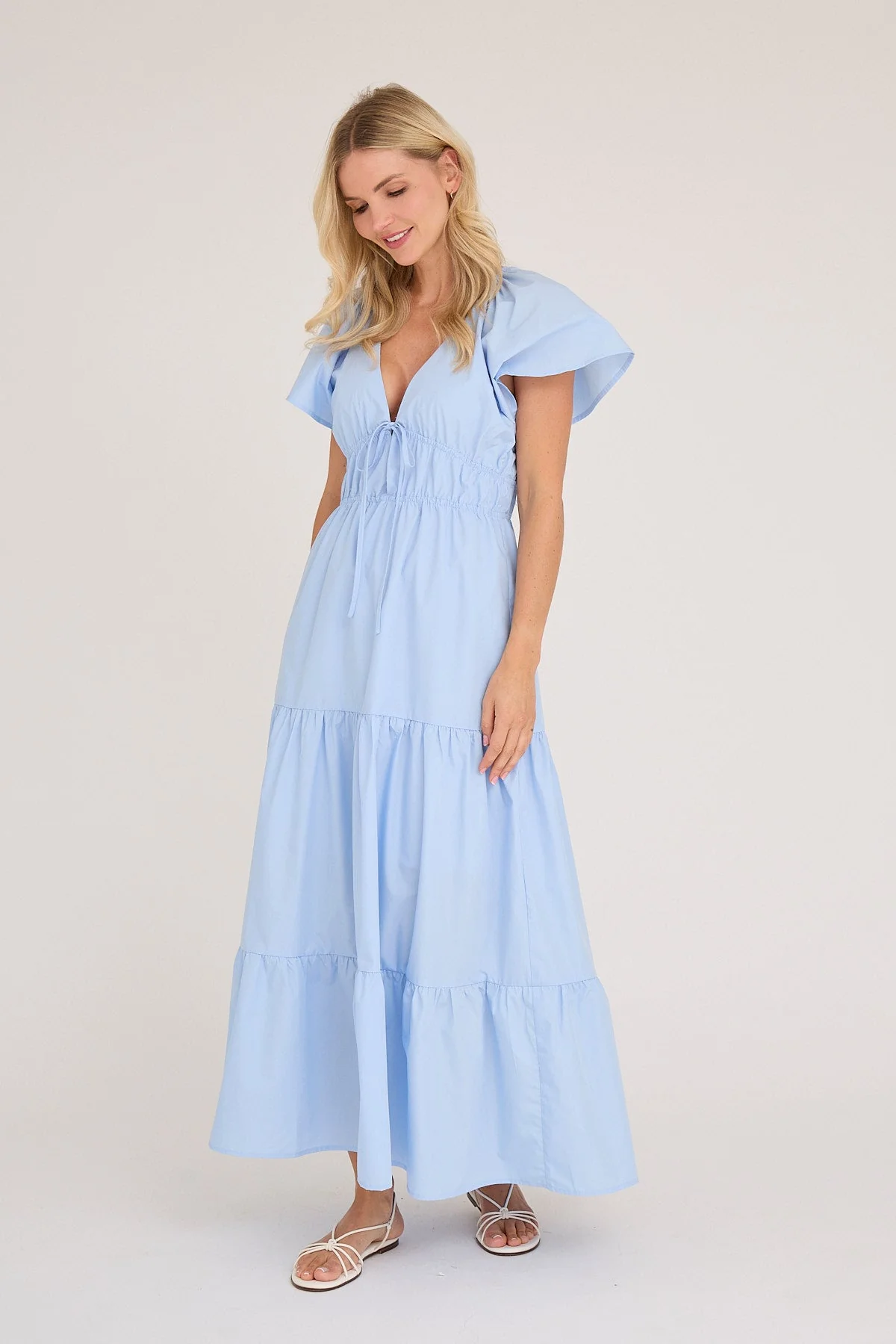 Fransisko Maxi Dress Light Blue - Image 2