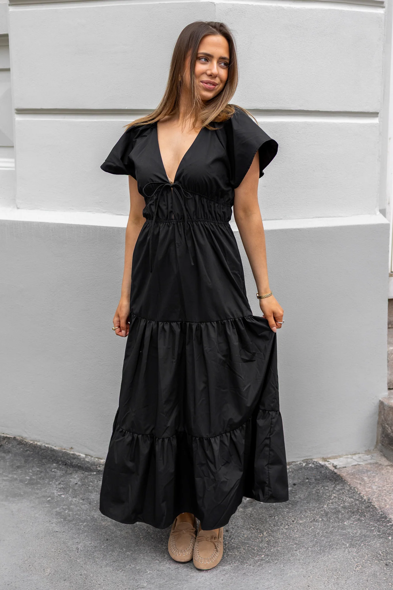 Fransisko Maxi Dress Black - Image 3