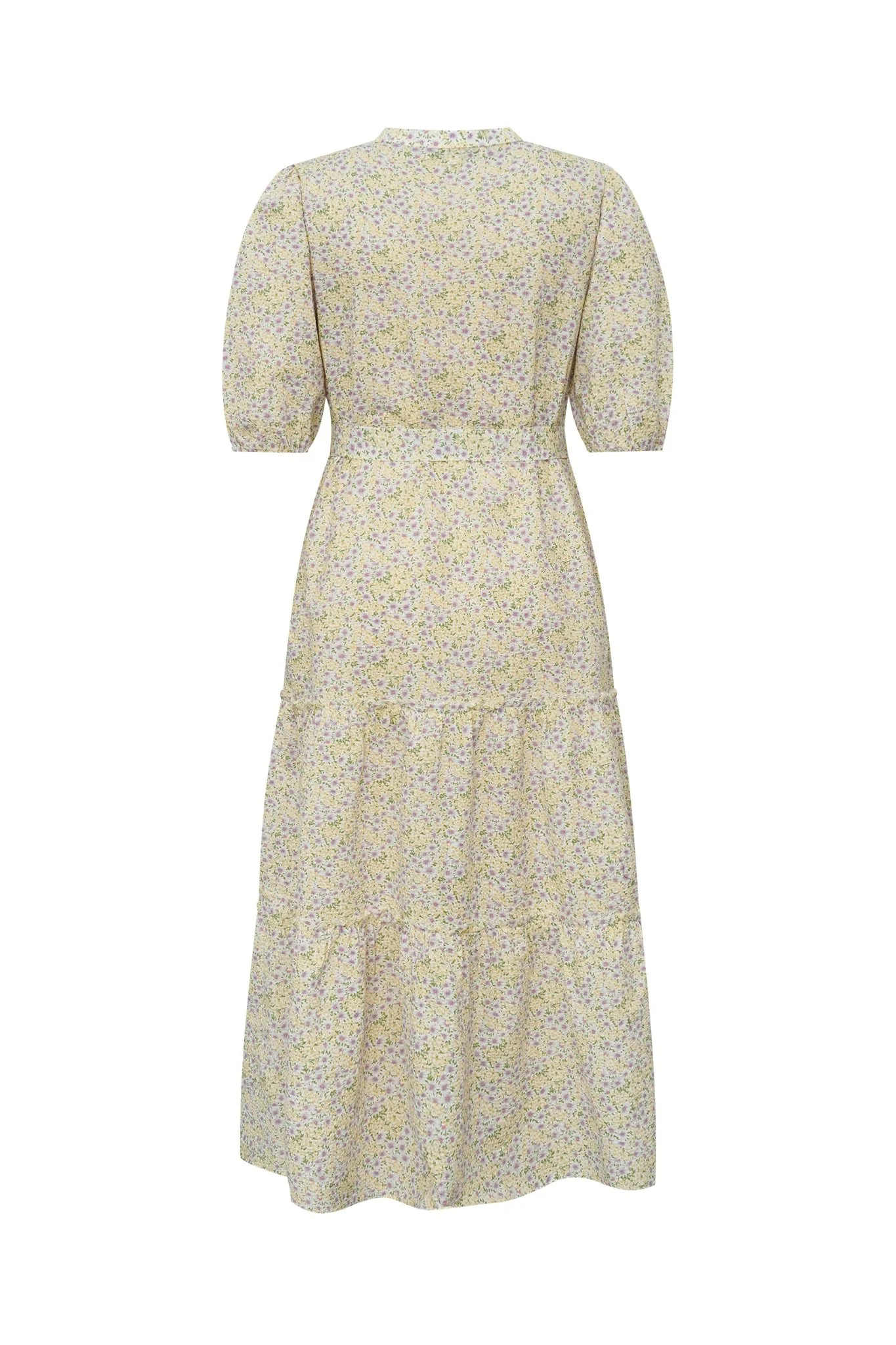 Kate V-Neck Long Dress Lilac/Yellow - Image 5