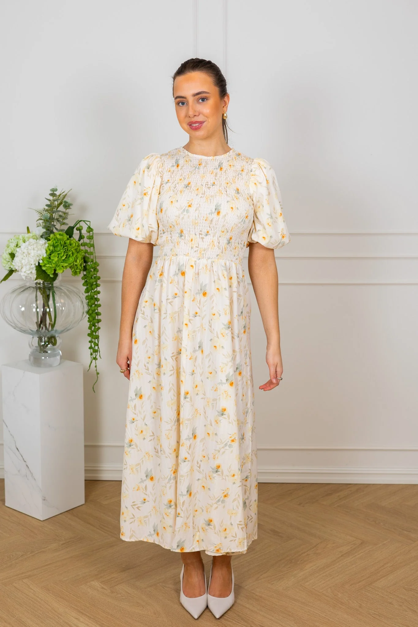 Tabita Dress Sand/Yellow - Image 2