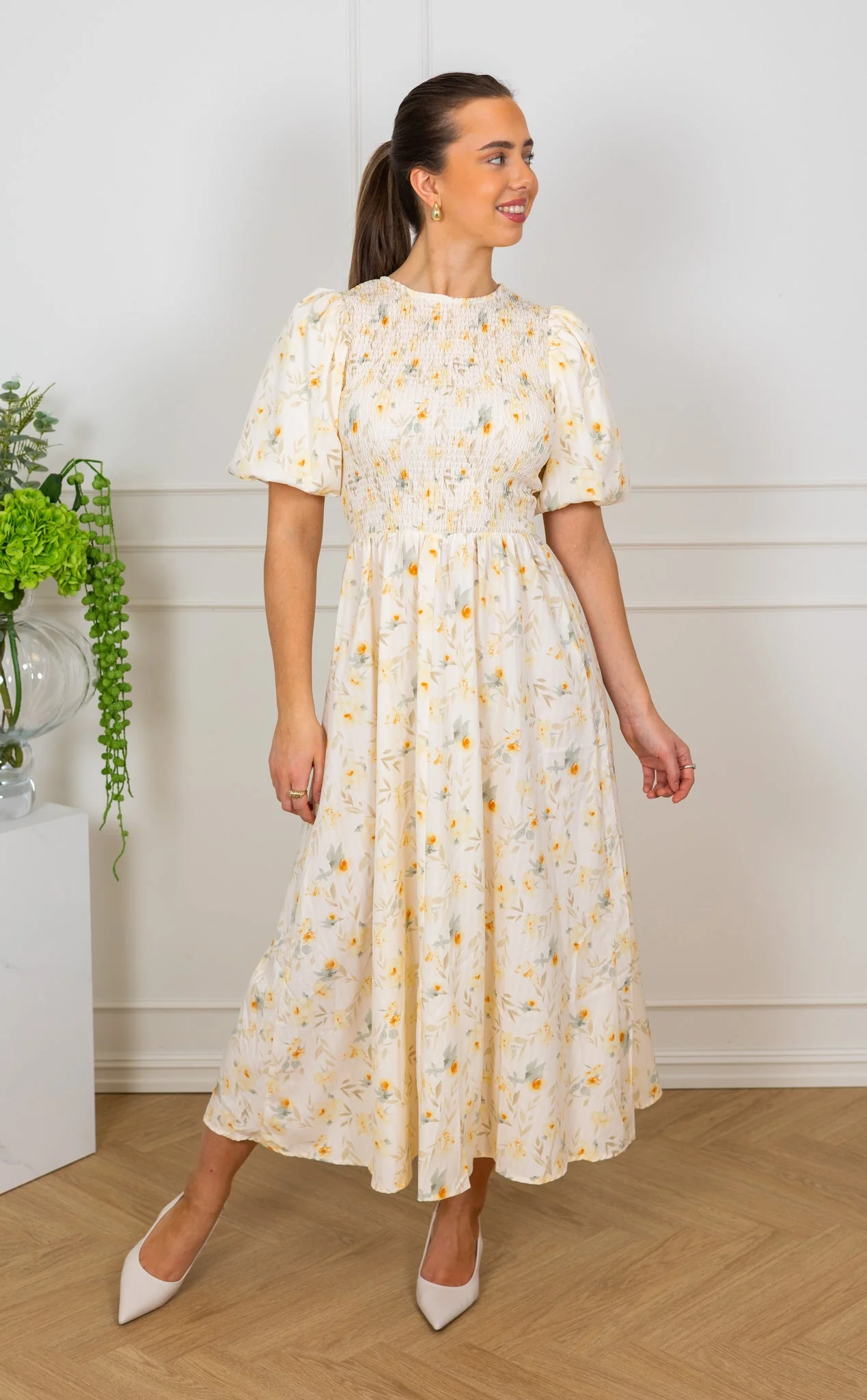 Tabita Dress Sand/Yellow - Image 3
