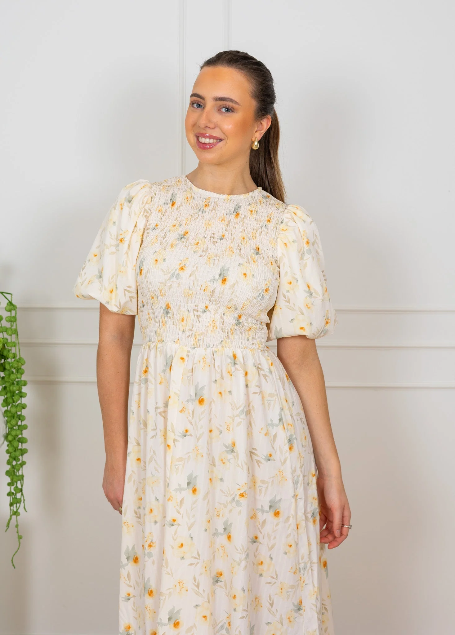 Tabita Dress Sand/Yellow - Image 4