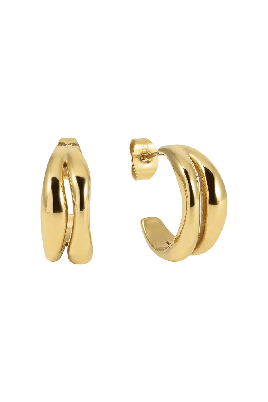 The Curved Hoops Gold - Image 2
