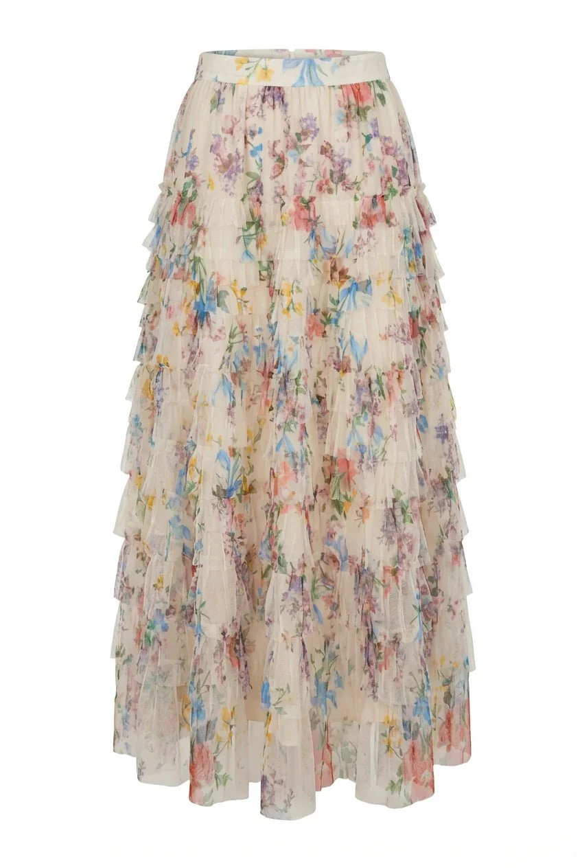 Osley Skirt Creme Flower - Image 2