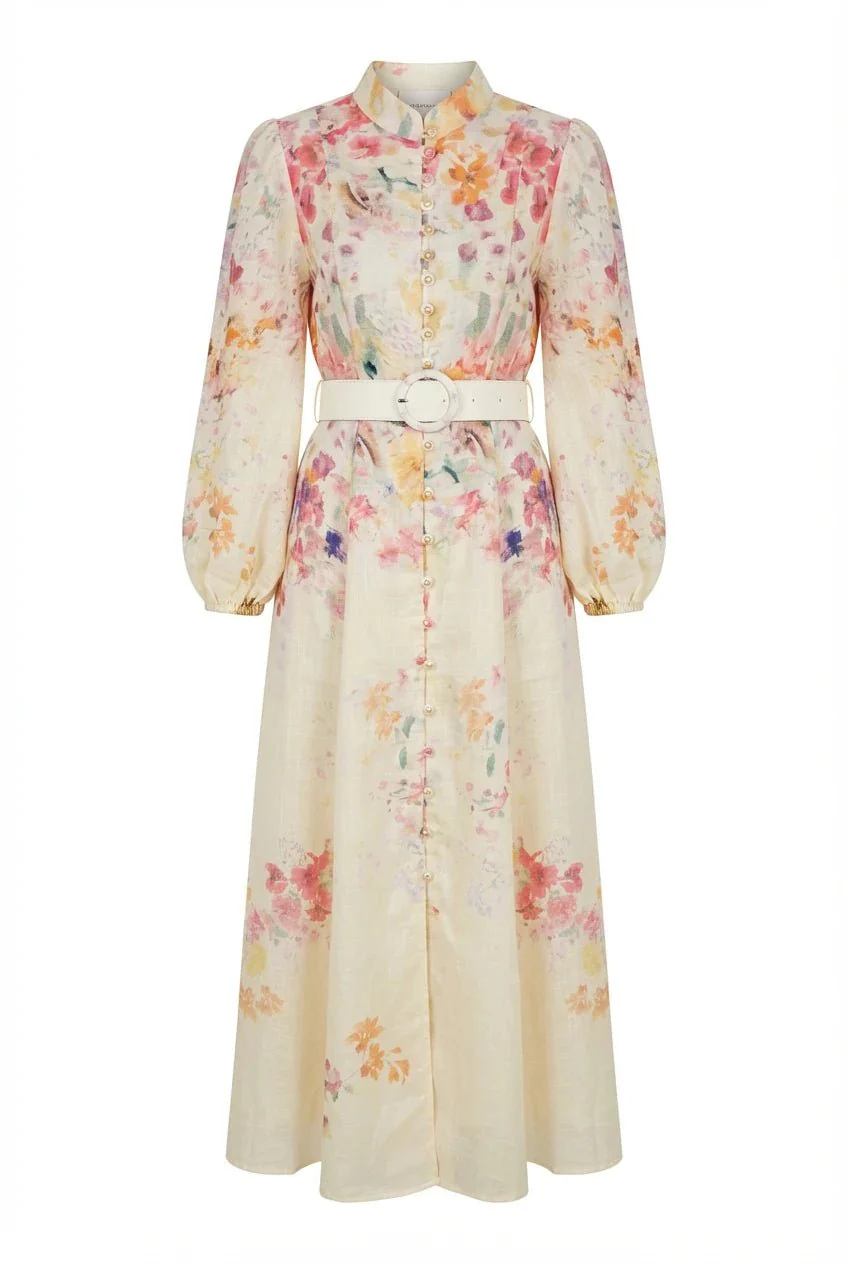 Osley Dress Jaune Flower - Image 2