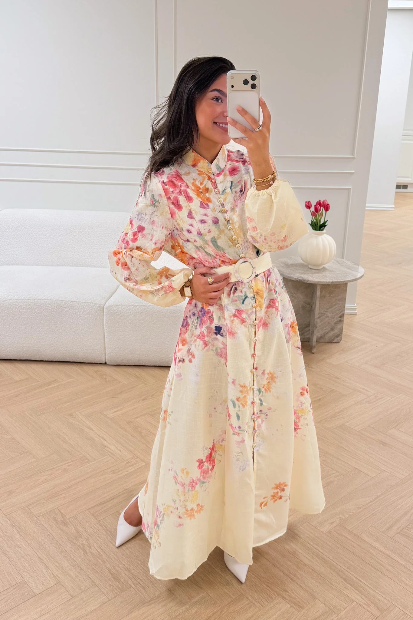 Osley Dress Jaune Flower - Image 3