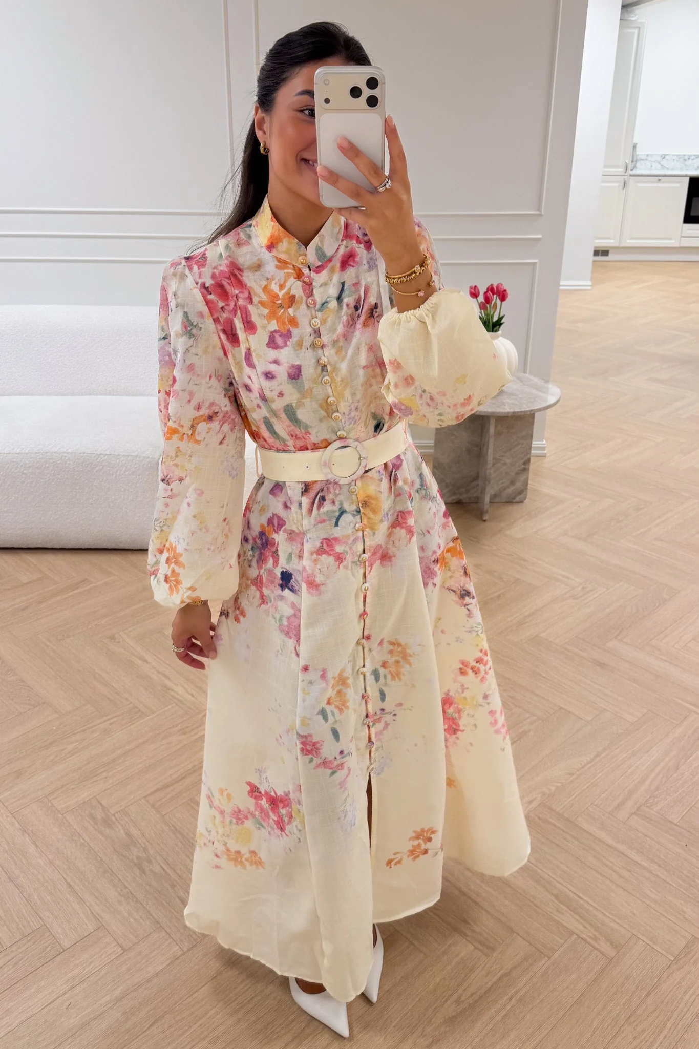 Osley Dress Jaune Flower - Image 4