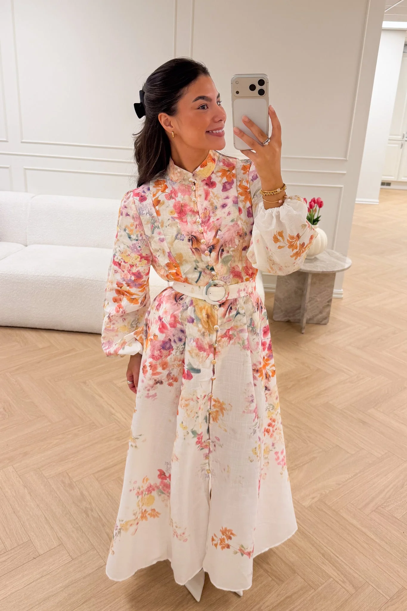 Osley Dress Fuchia Flower - Image 3