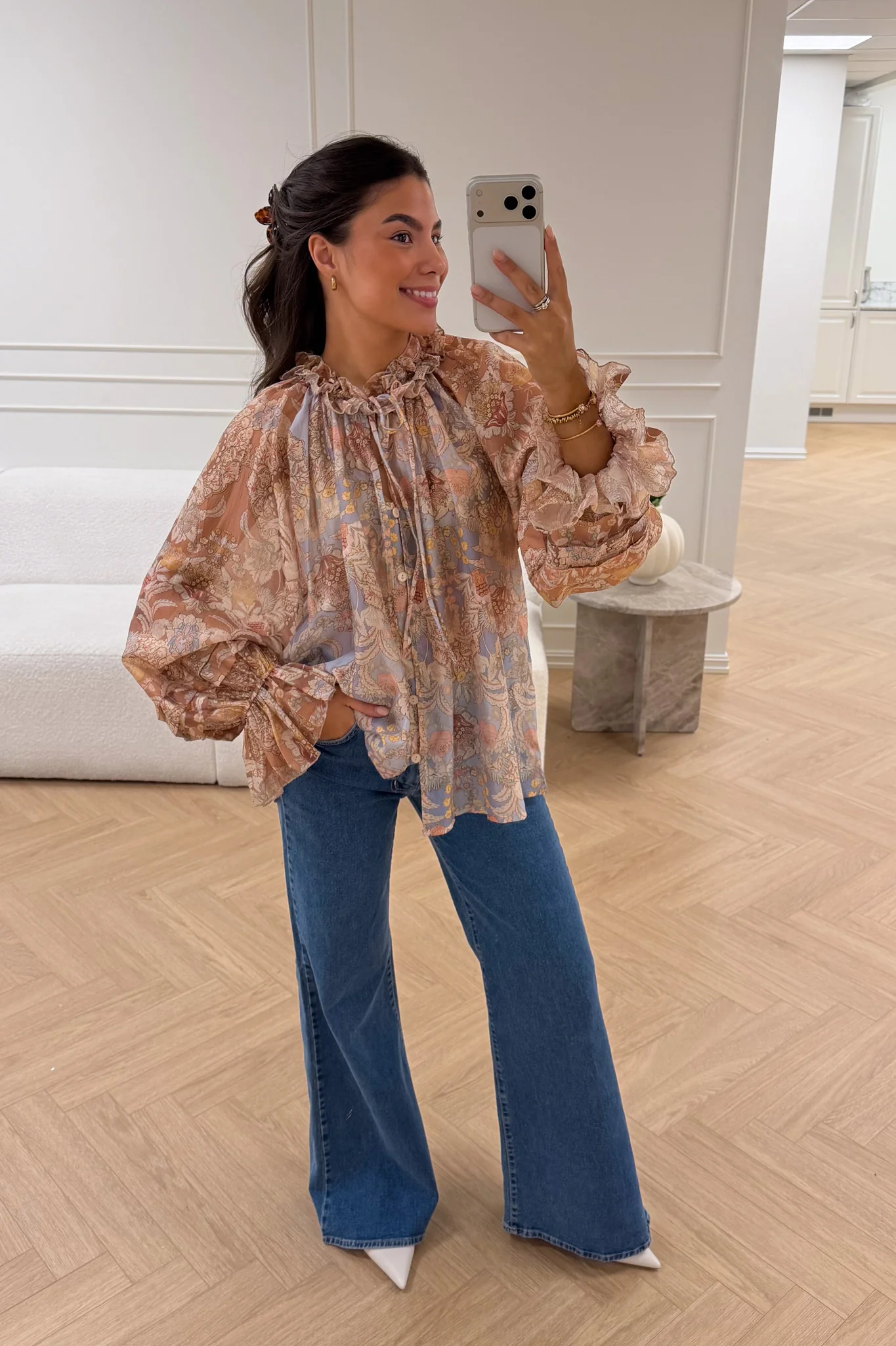 Sas Senes Blouse Blue Rose - Image 3
