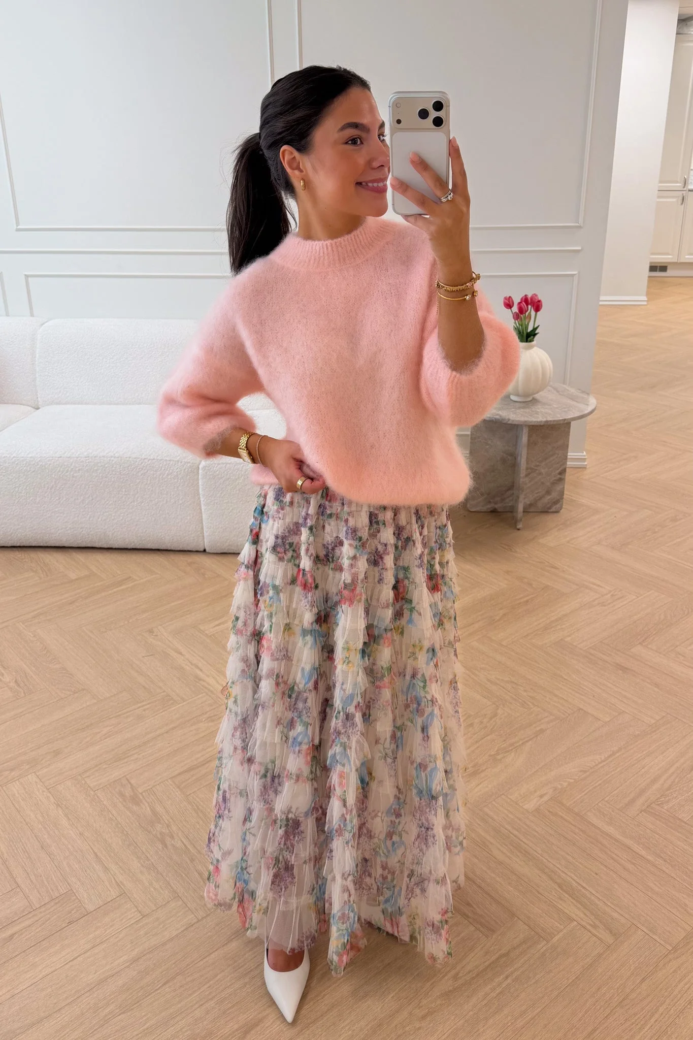 L Essentiel Kid Mohair Sweater Rose - Image 4