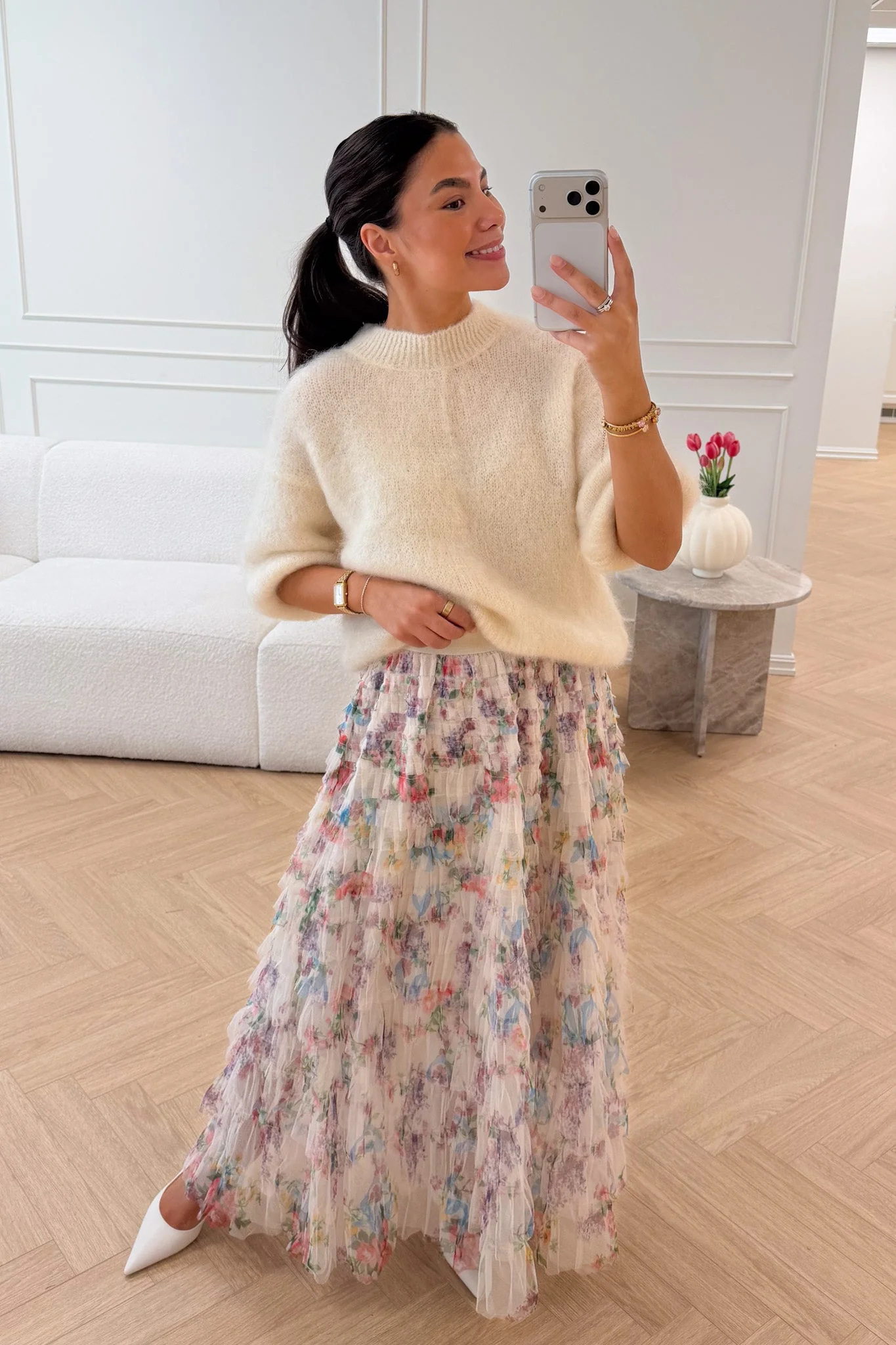 L Essentiel Kid Mohair Sweater Ecru - Image 4