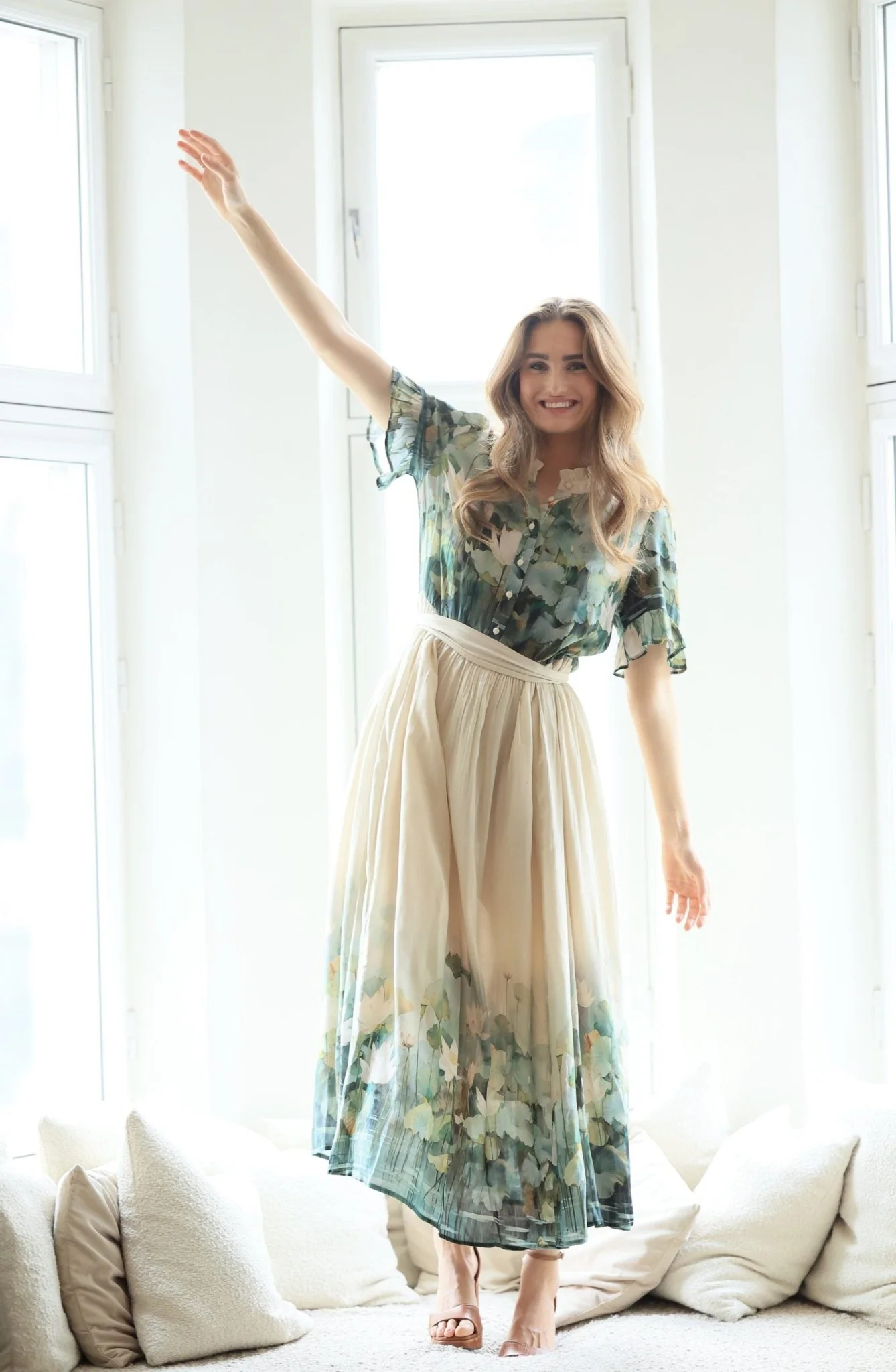Ambrosia Long Dress Lotus Lake - Image 5