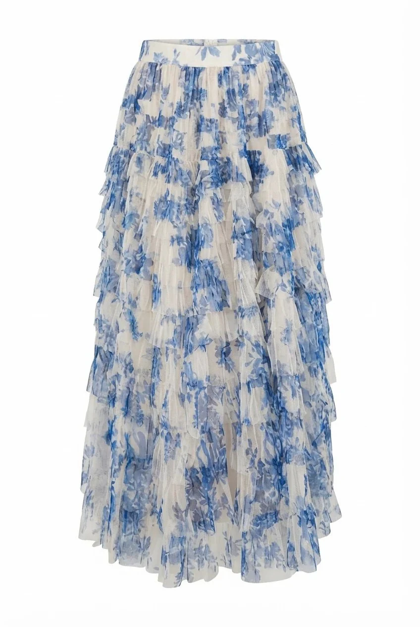 Osley Skirt Bleu Flower - Image 2