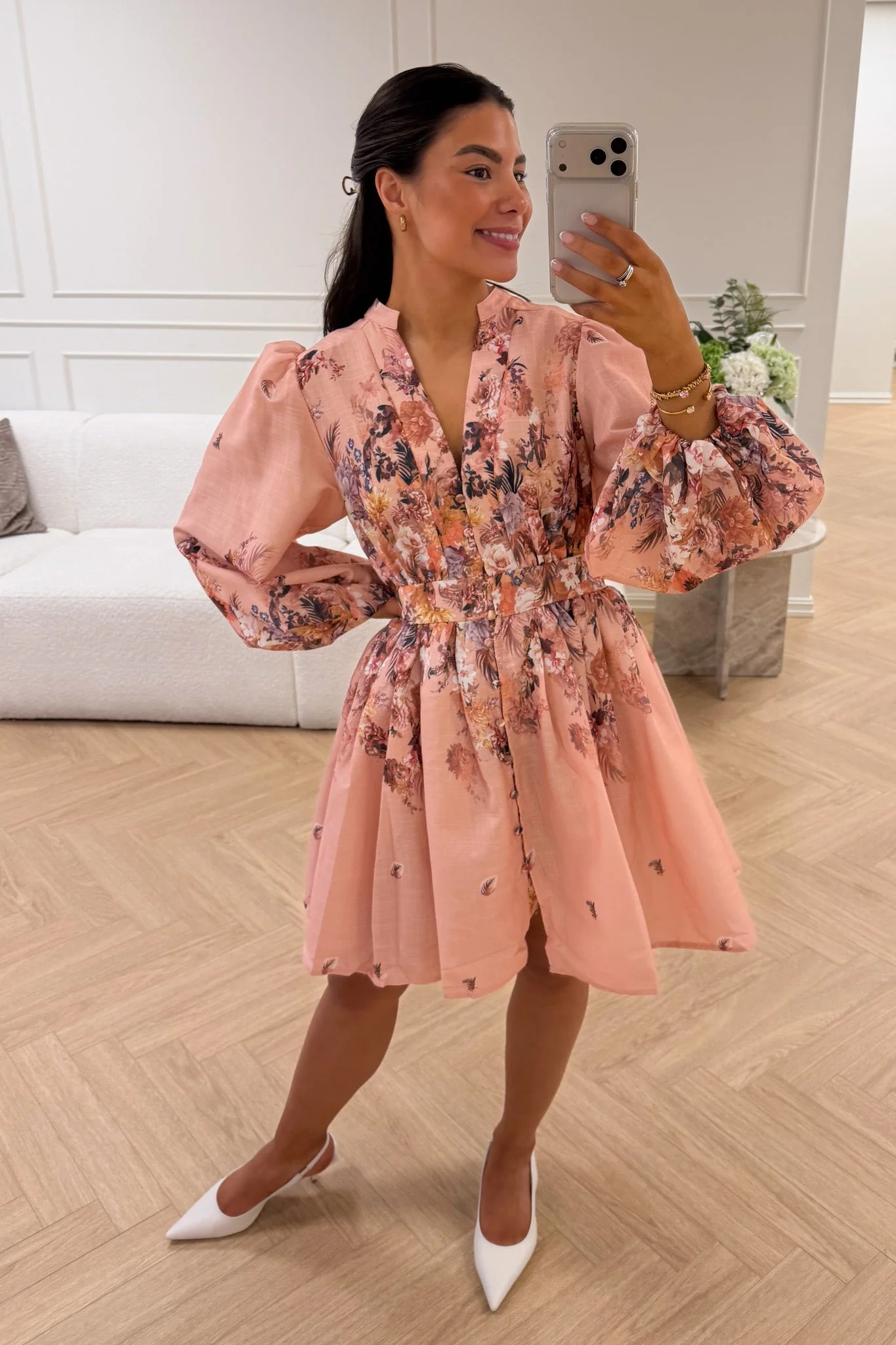 Sofia Mini Dress Rose