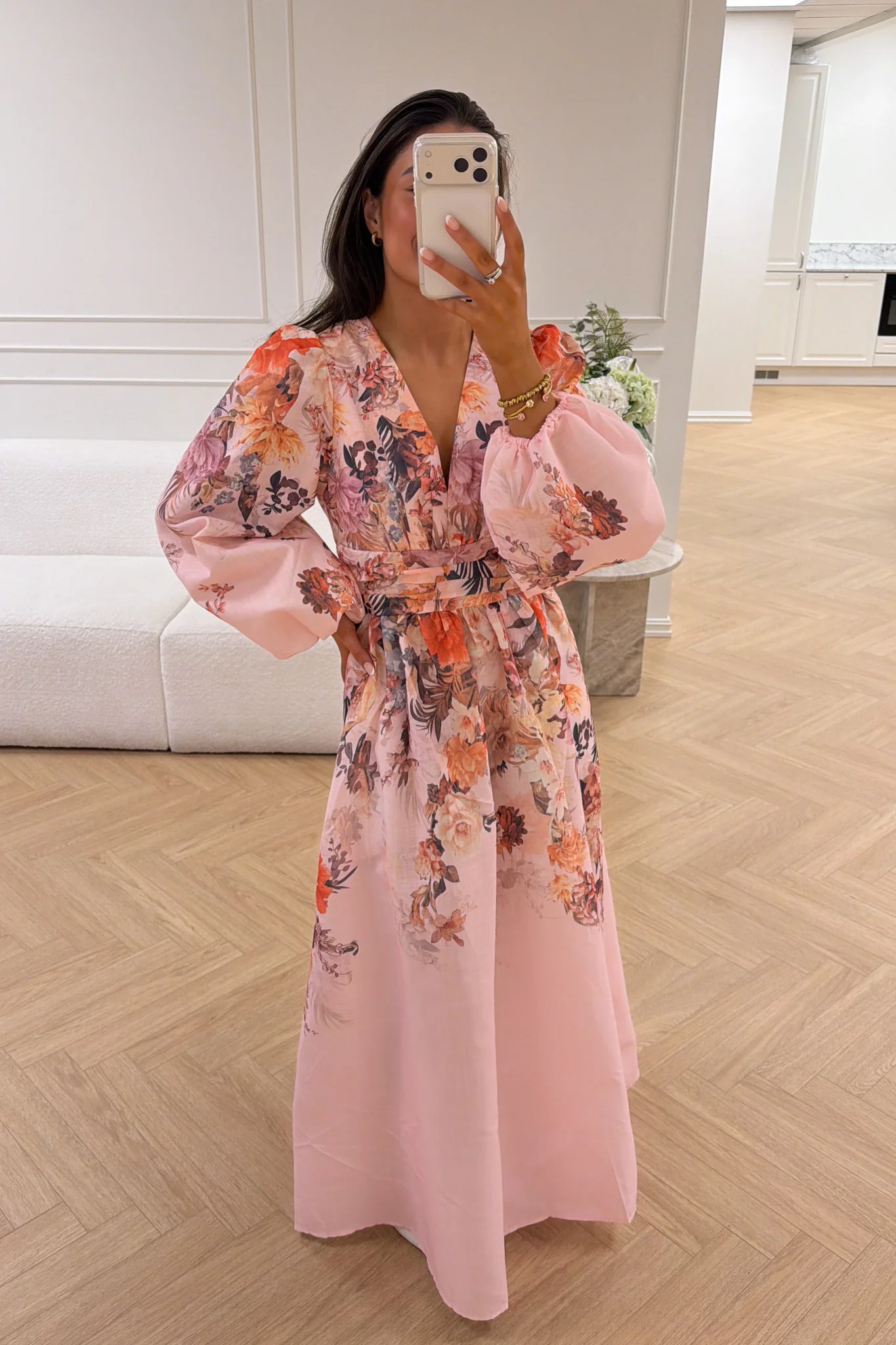 Delia Midi Dress Rose - Image 3