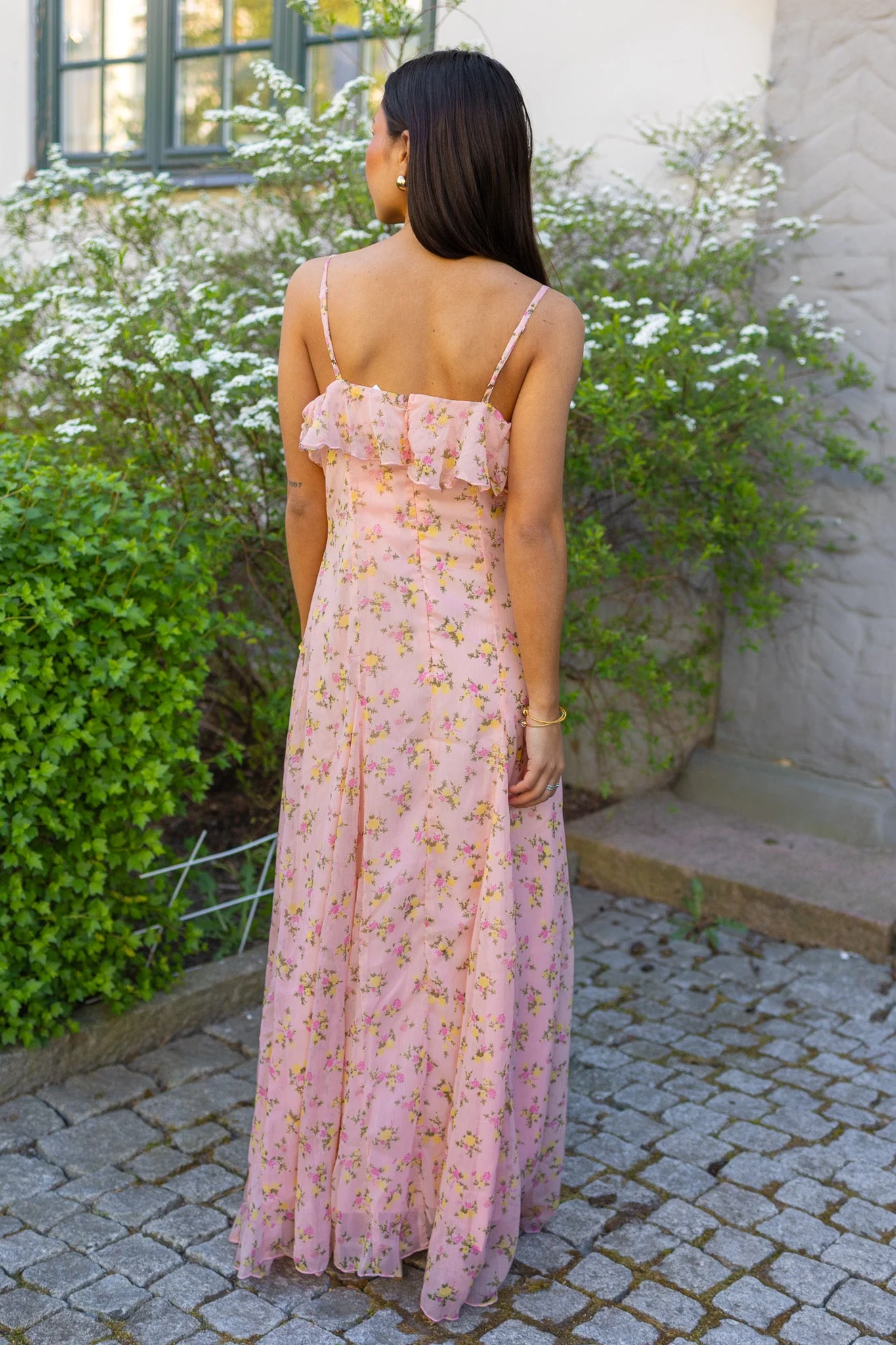 Soiree Strap Maxi Dress Blushing Rose - Image 7