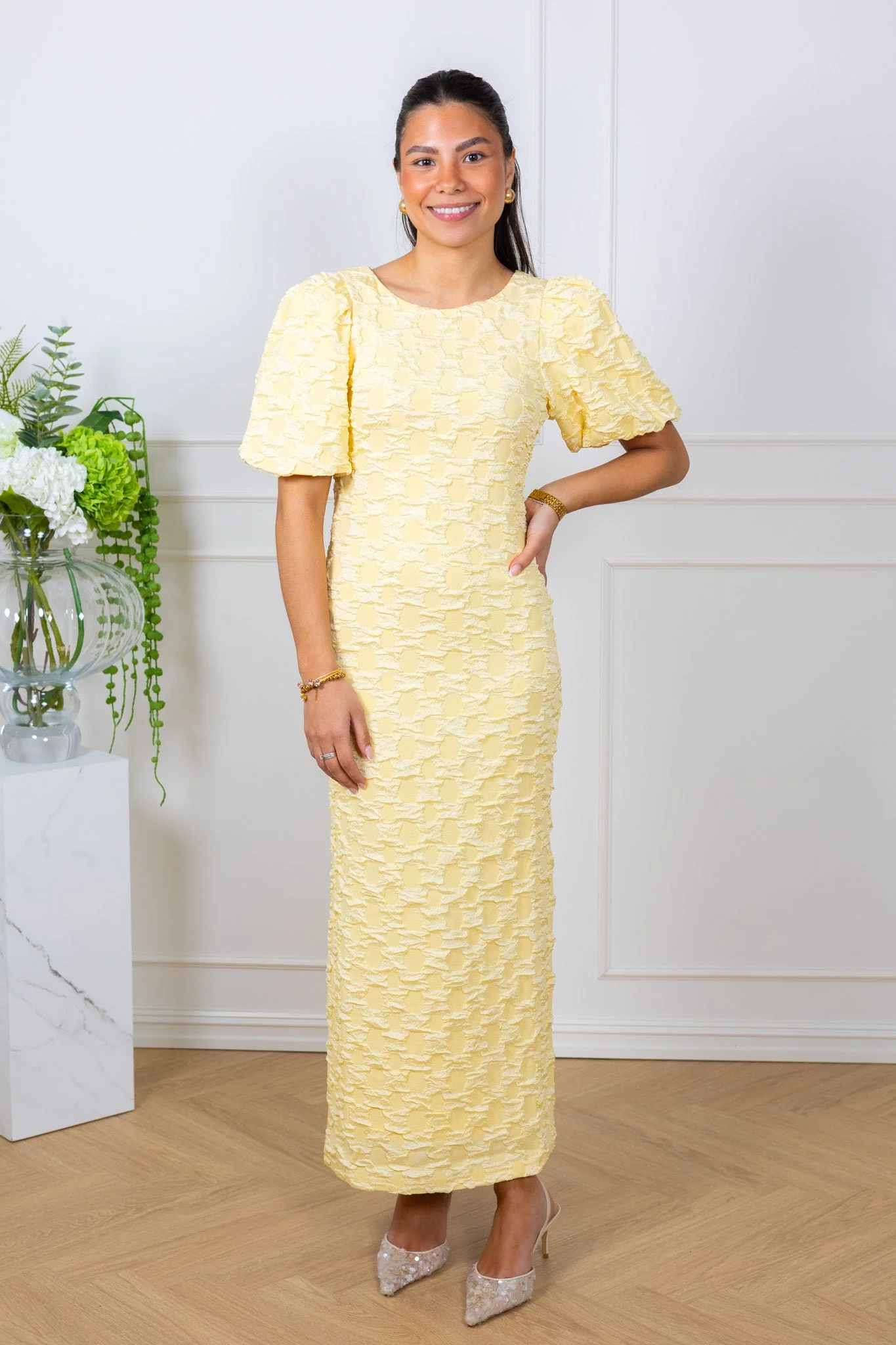 Miamaja 2/4 Long Dress Anise Flower - Image 8