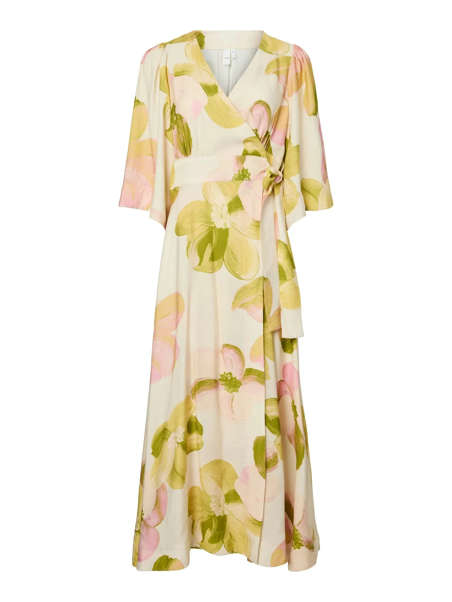 Marga 3/4 Wrap Long Dress Pristine Marga