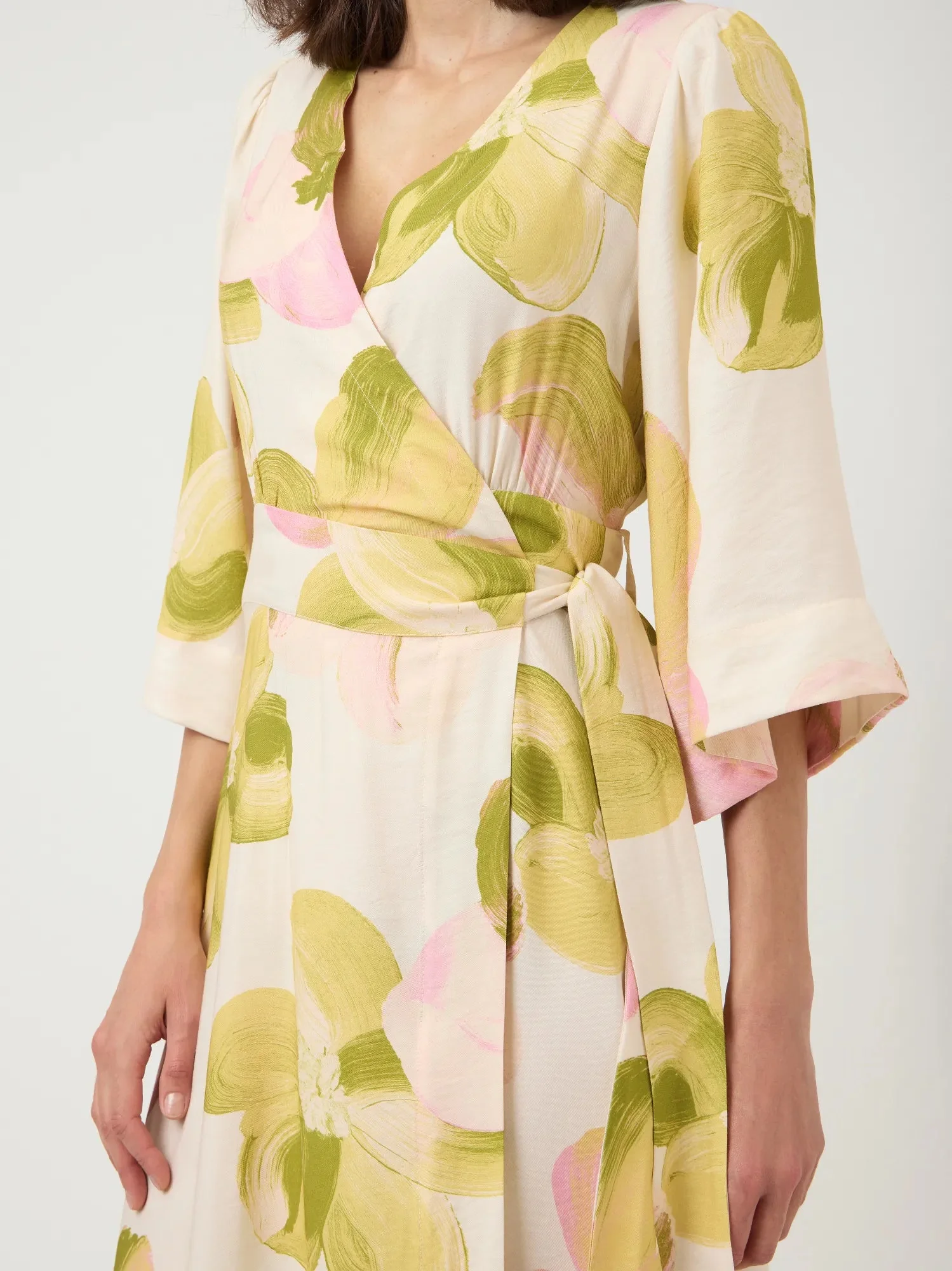 Marga 3/4 Wrap Long Dress Pristine Marga - Image 6