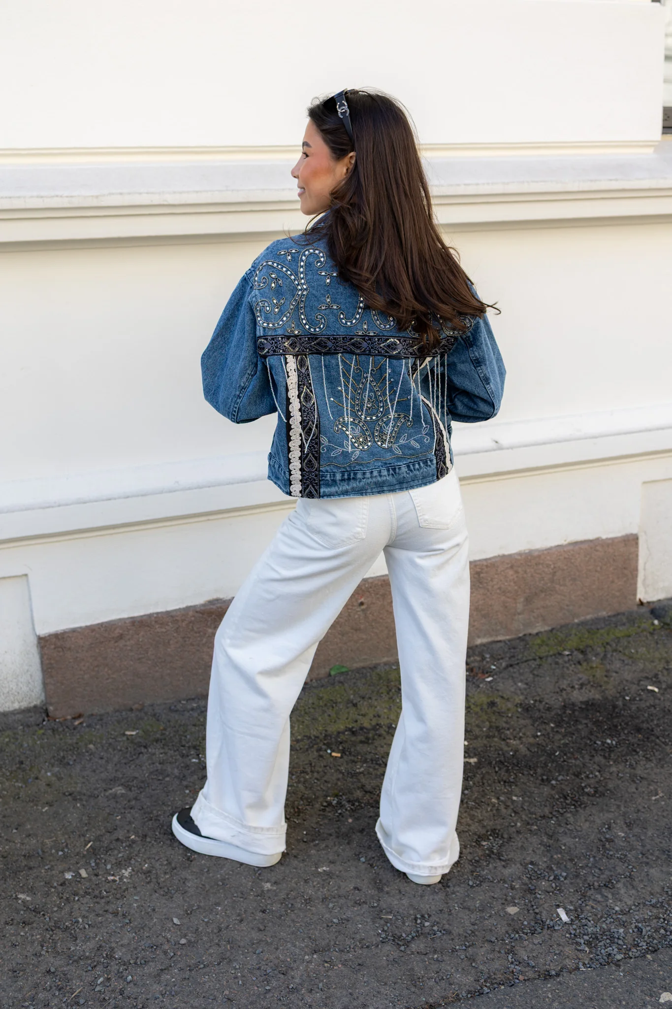 Vision Ls Denim Emb Jacket Light Blue Denim - Image 8