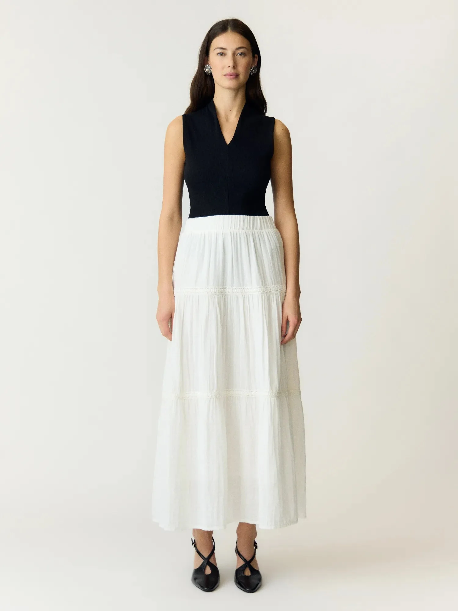 Anini Hw Ankle Skirt Star White - Image 2