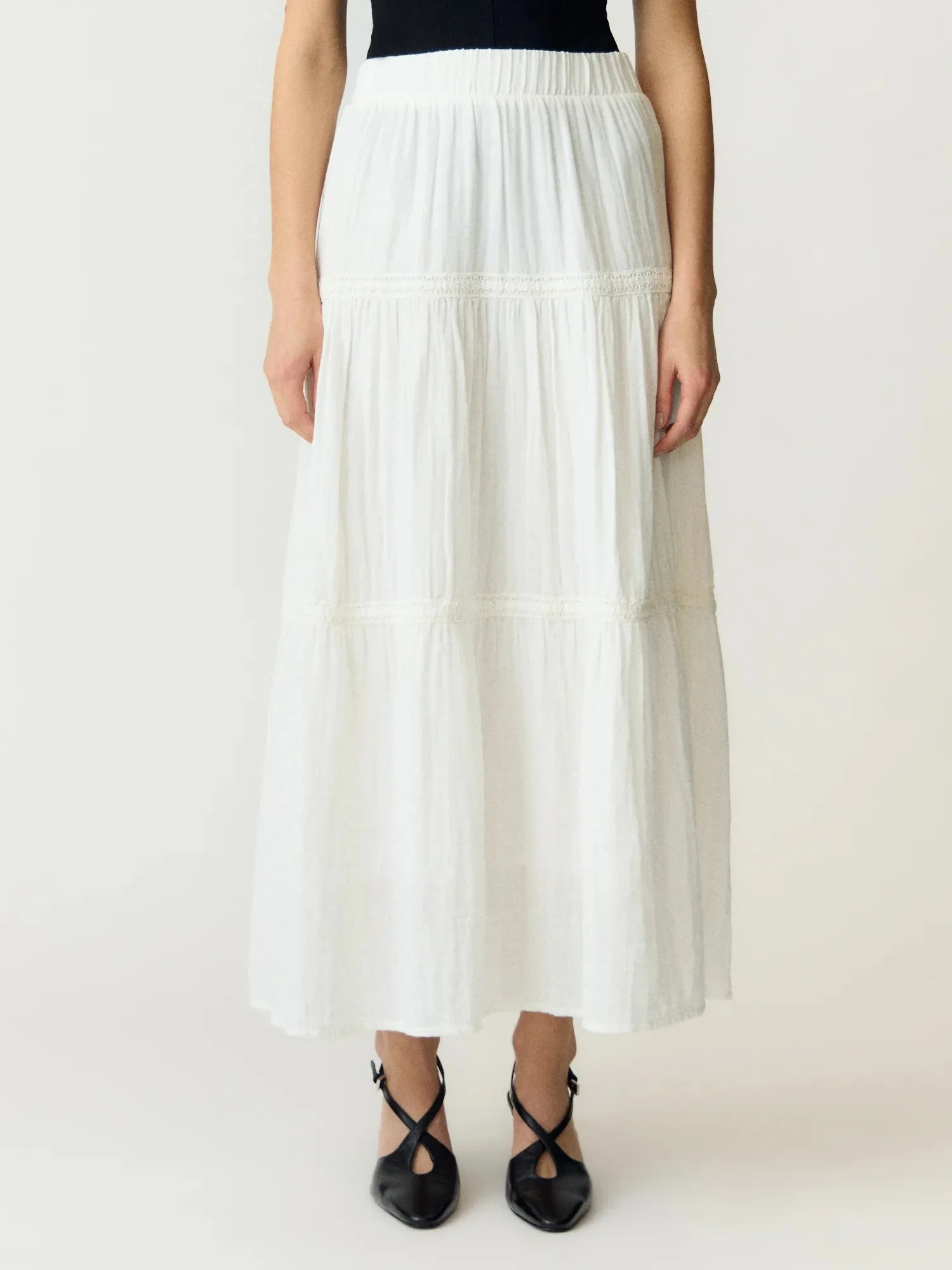 Anini Hw Ankle Skirt Star White - Image 3