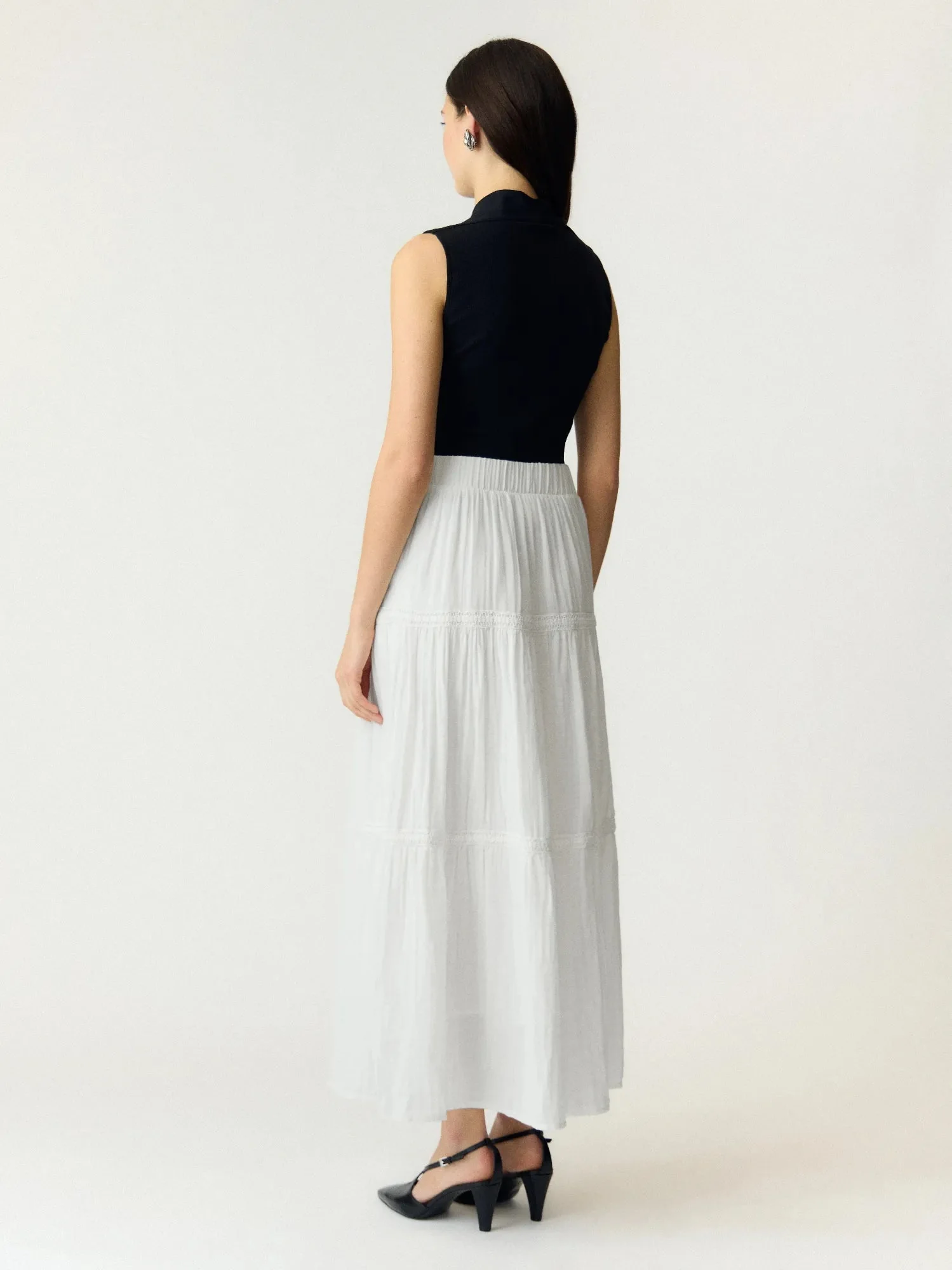 Anini Hw Ankle Skirt Star White - Image 4