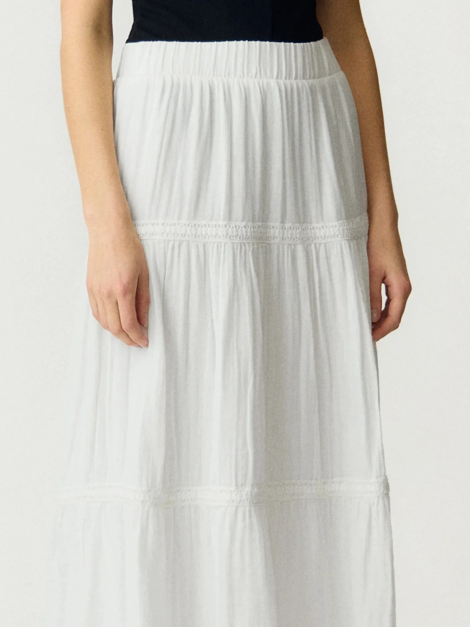 Anini Hw Ankle Skirt Star White - Image 5