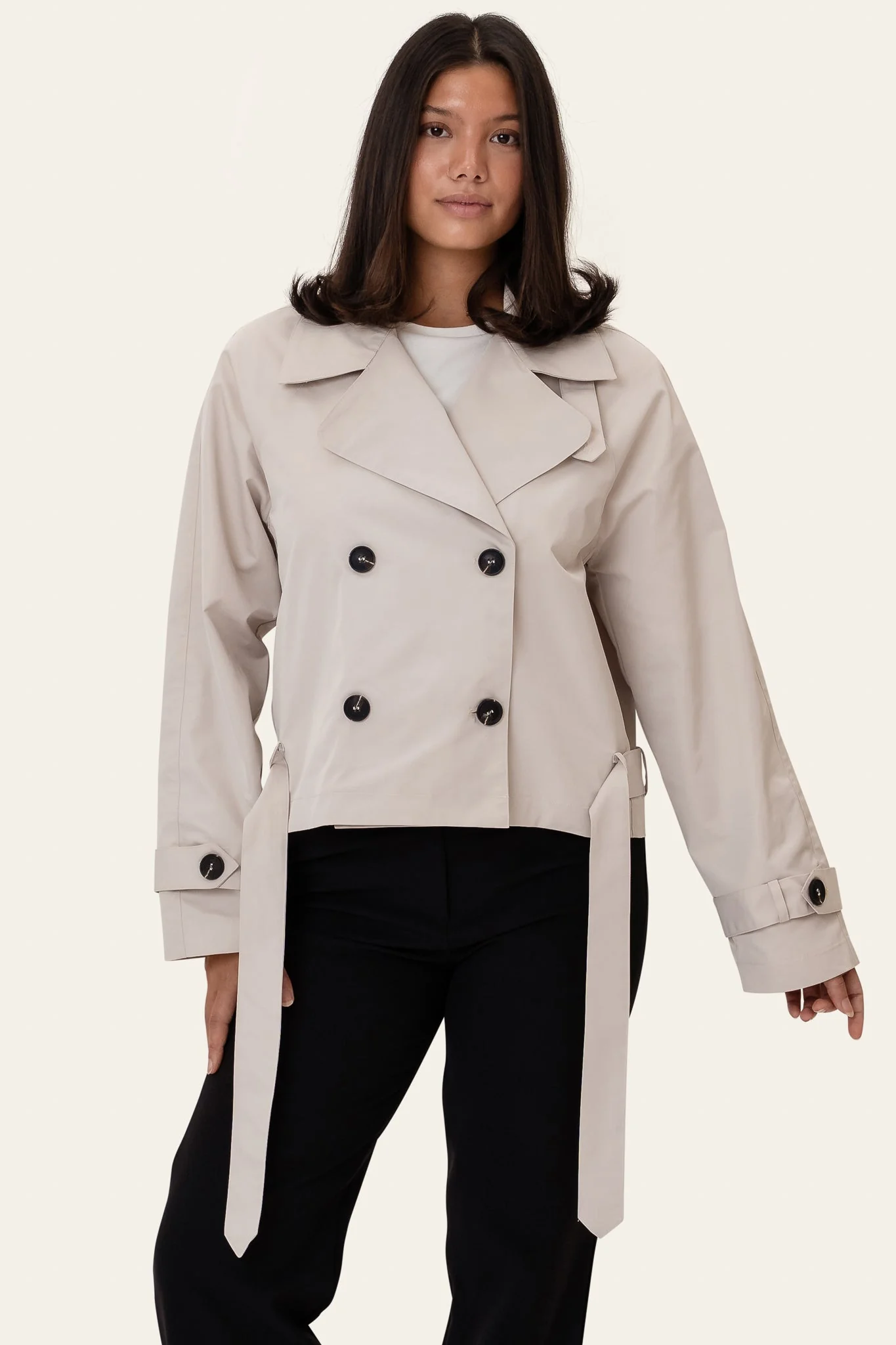 Alma Trenchcoat Light Sand - Image 4