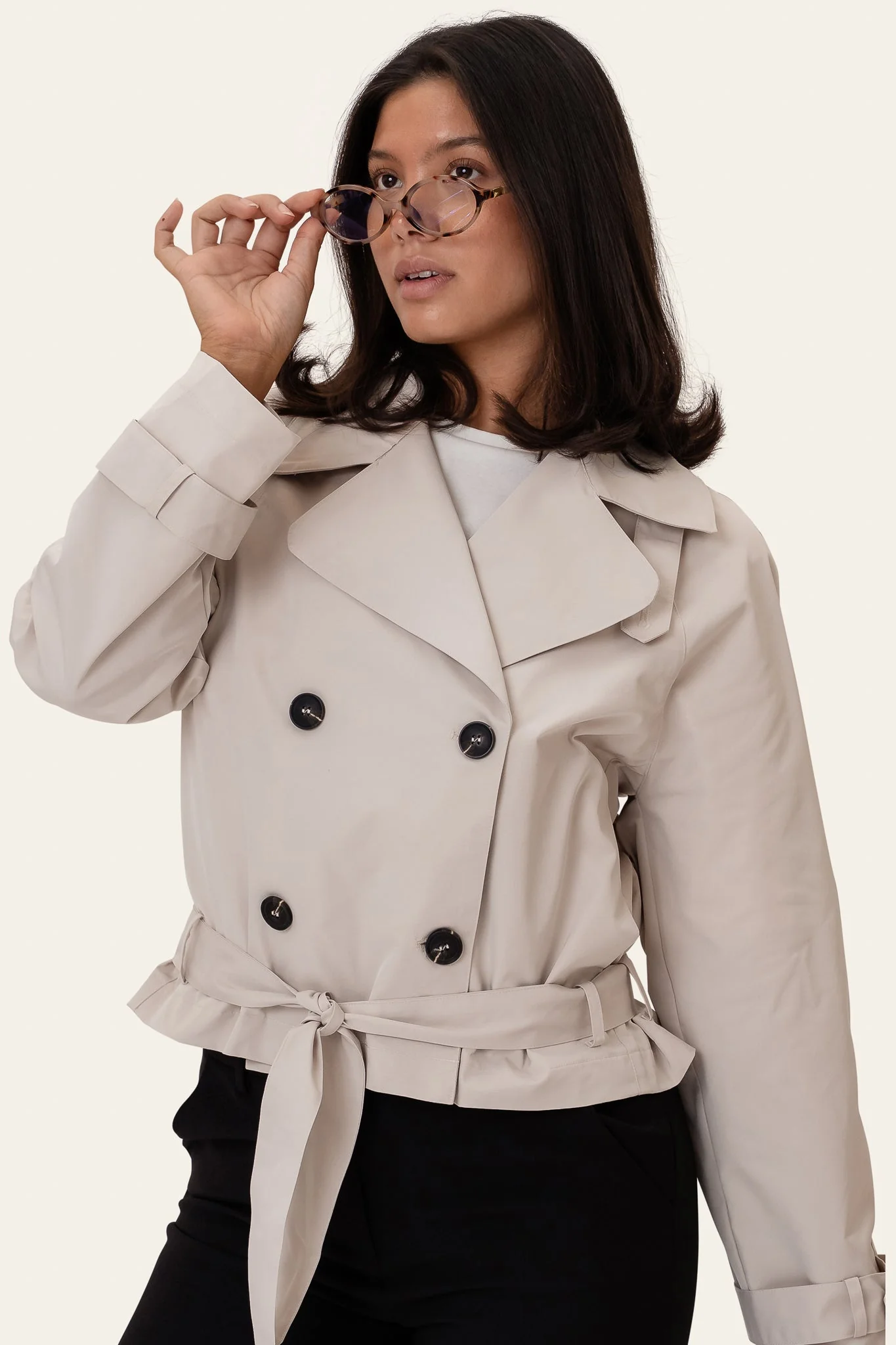 Alma Trenchcoat Light Sand - Image 5