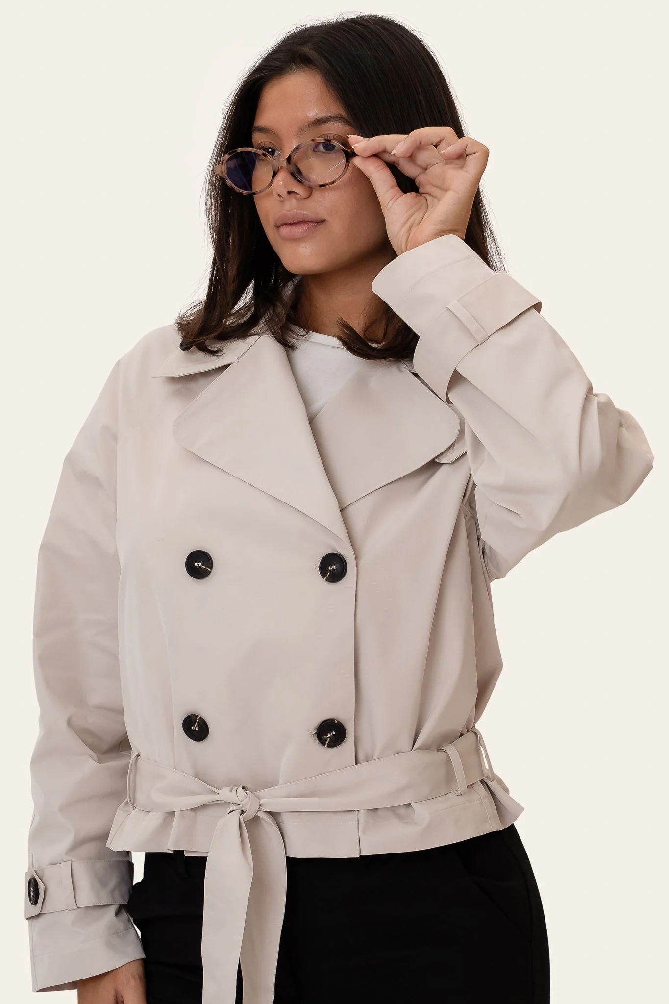 Alma Trenchcoat Light Sand - Image 6