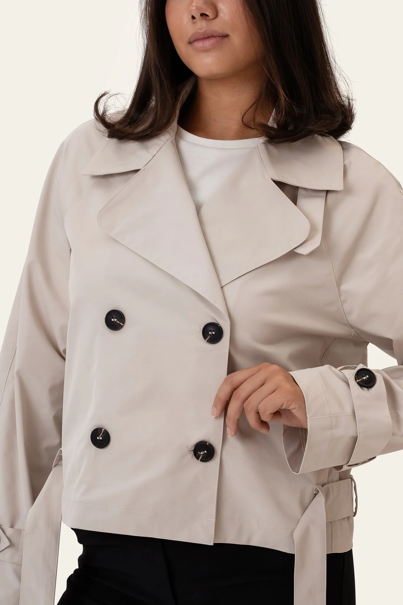 Alma Trenchcoat Light Sand - Image 8