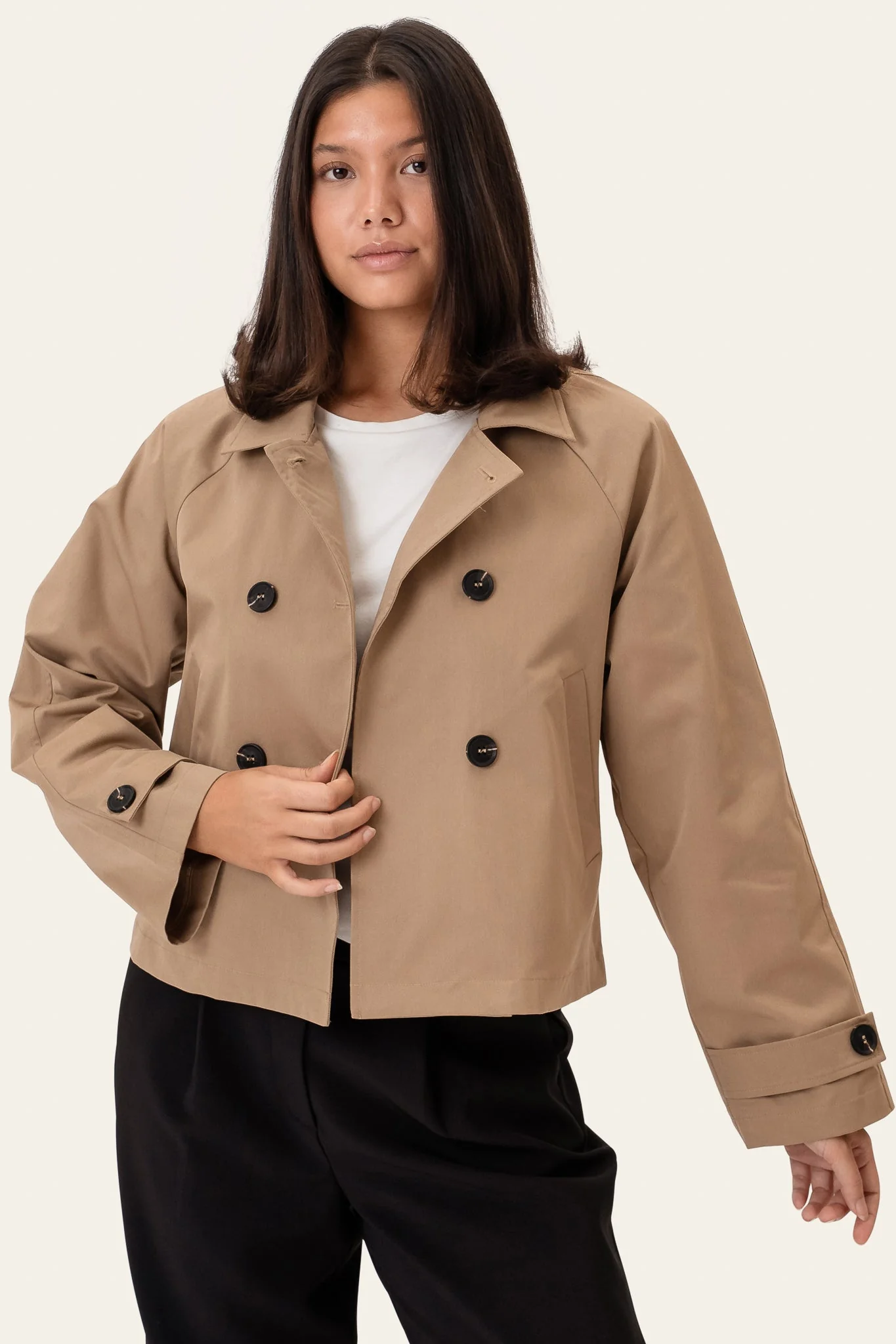 Luna Trenchcoat Light Brown - Image 4