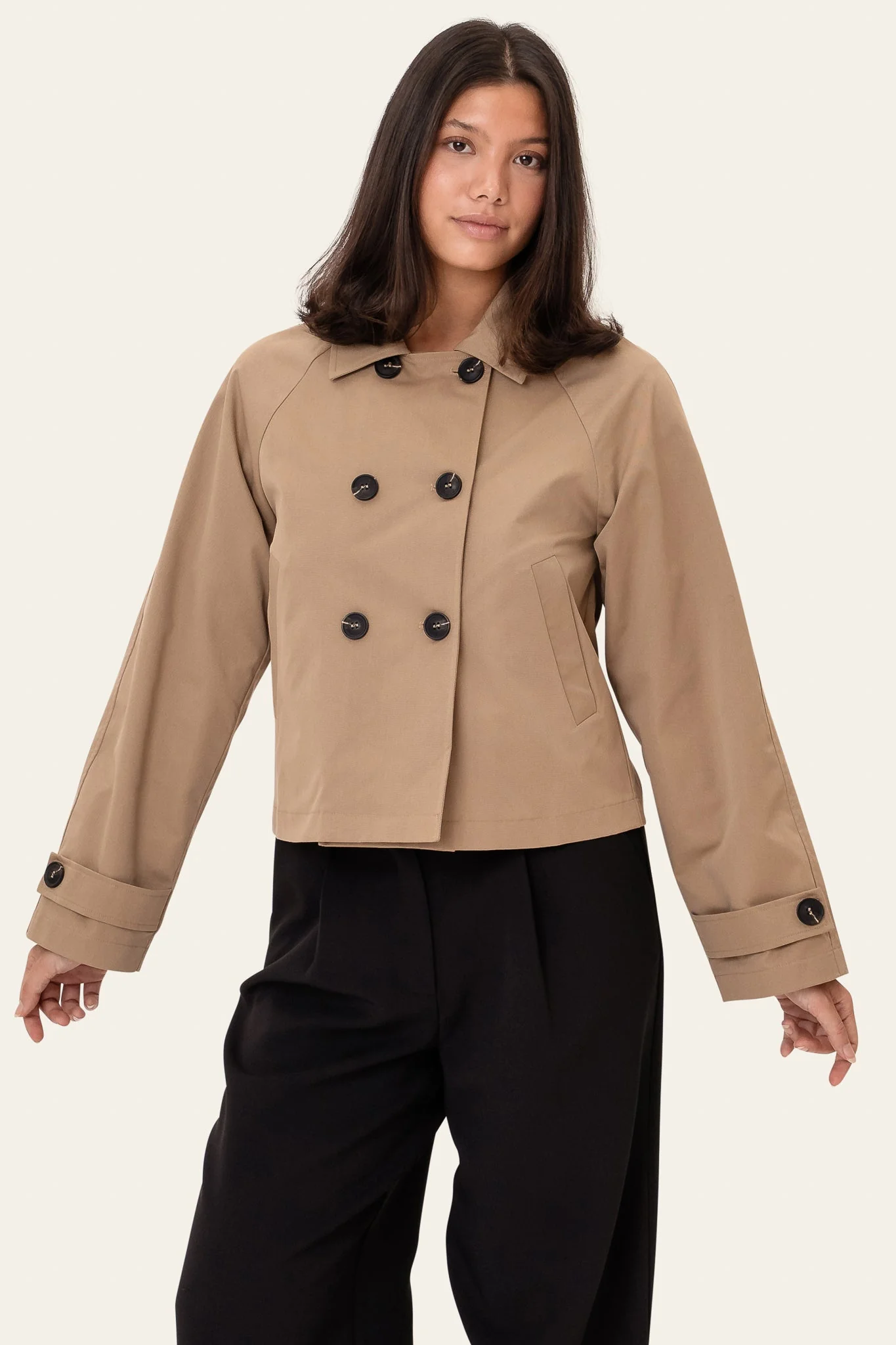 Luna Trenchcoat Light Brown - Image 5