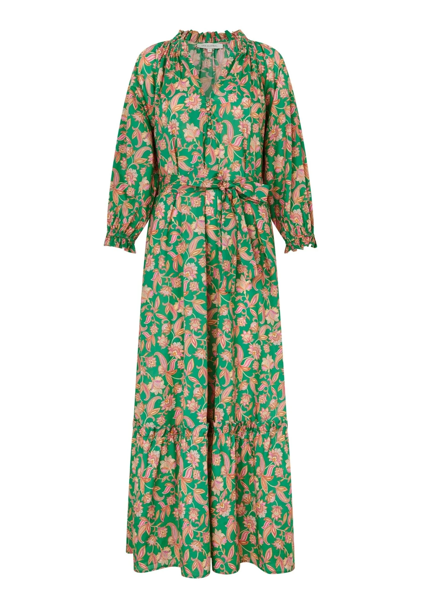 Tusneldadea Ns Dress Paisley Green
