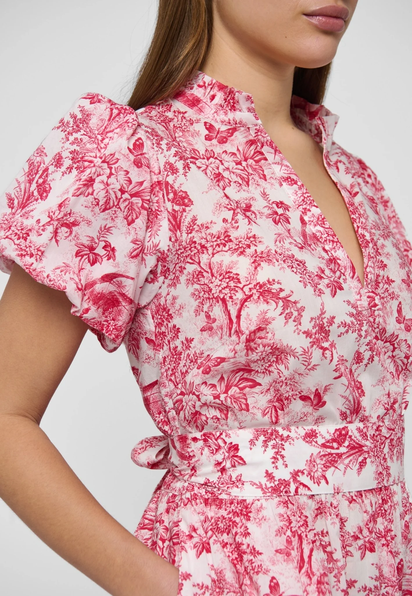 Katinkadea Ns Dress Imperial Garden Red - Image 6