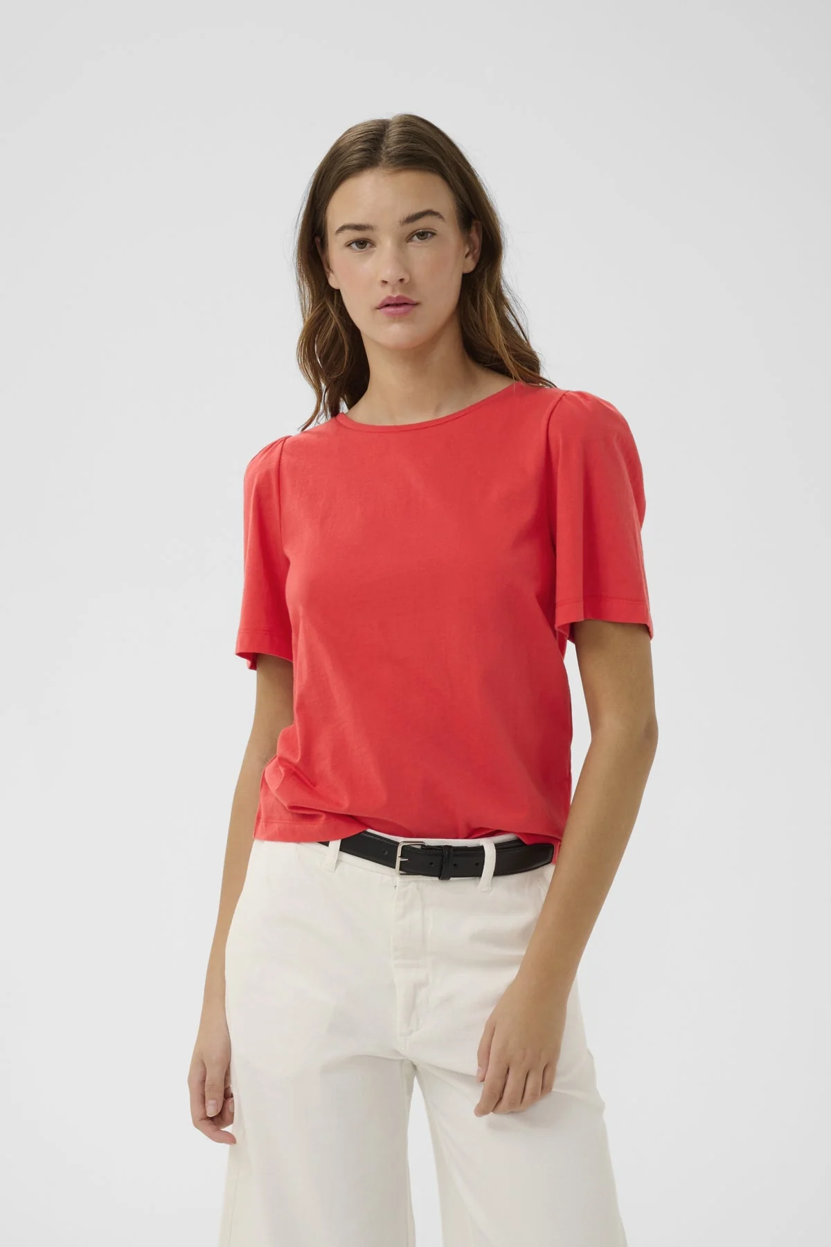 Pfiaiw Gathering Tshirt Poppy Red - Image 2