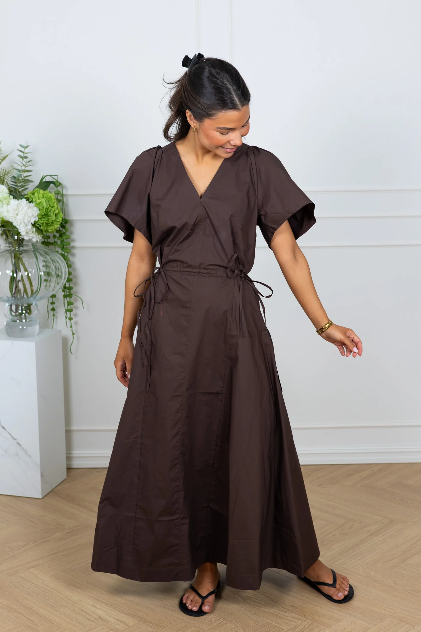 Raveniw Dress Coffee Bean - Image 3