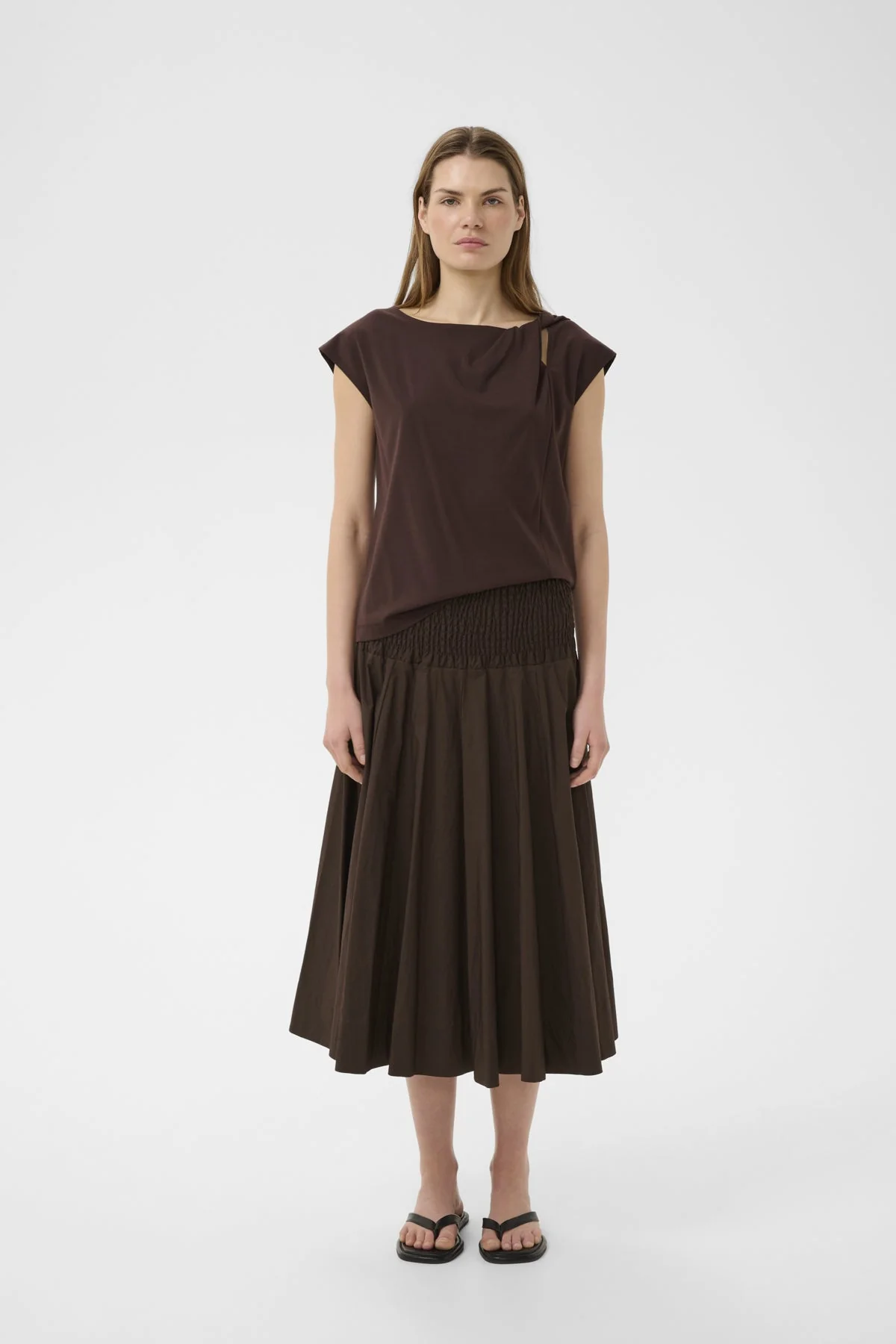 Raveniw Skirt Coffee Bean - Image 2