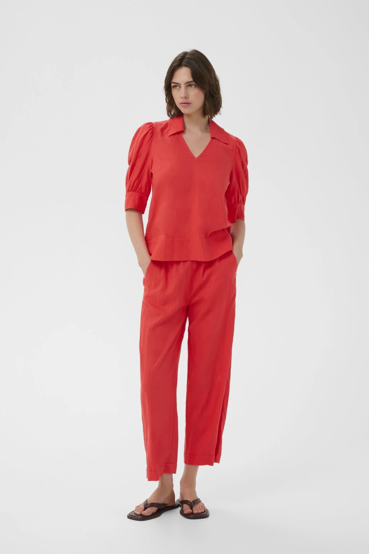 Edithiw Blouse Poppy Red - Image 2