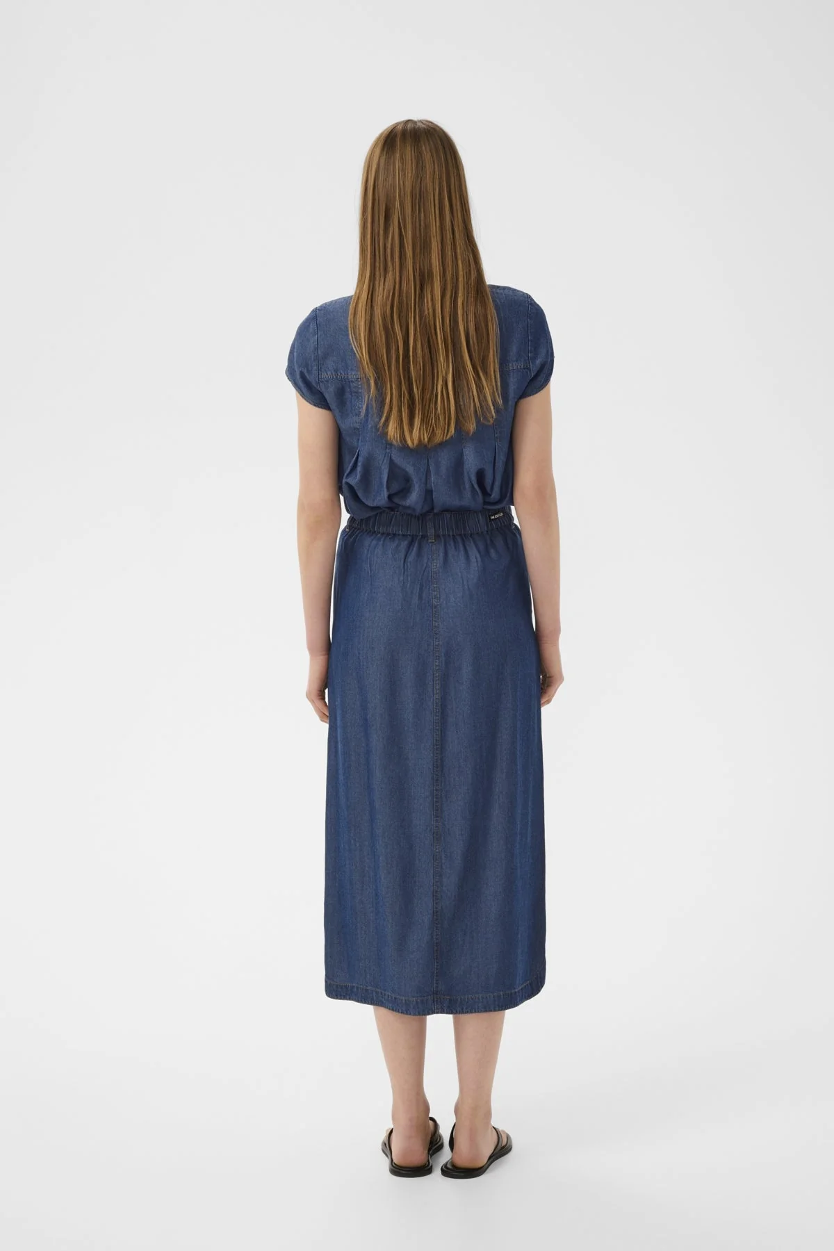Eloiseiw Skirt Dark Blue Denim - Image 6