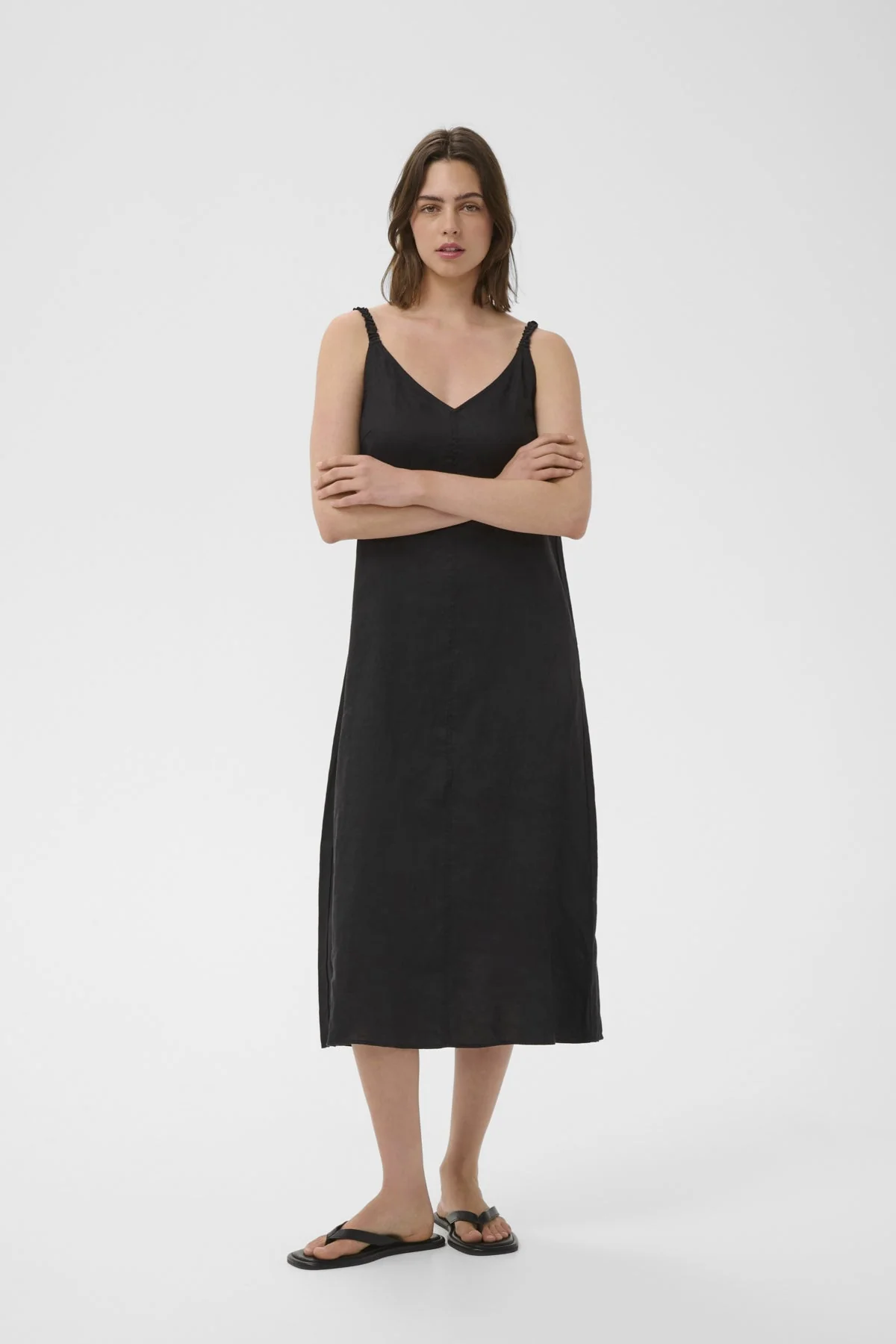 Elinoriw Strap Dress Black - Image 6