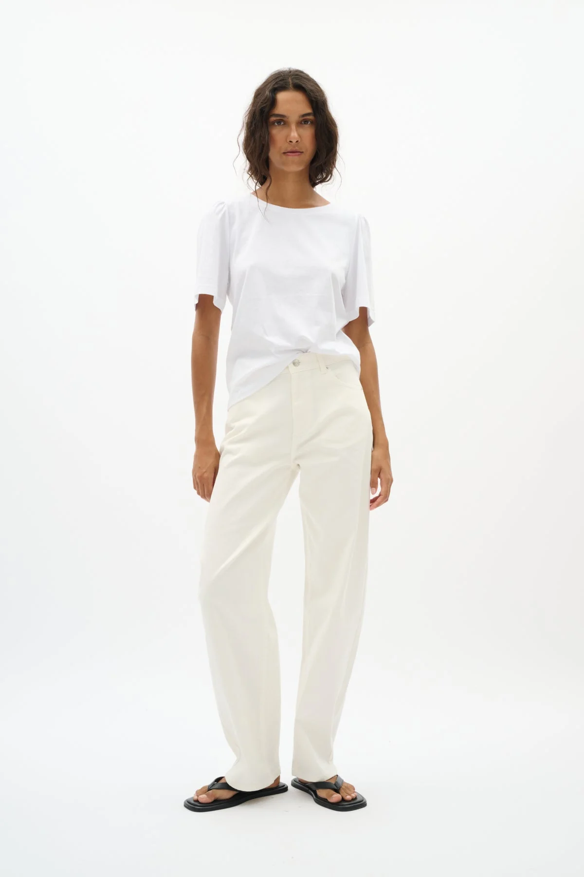 Pfiaiw Gathering Tshirt Pure White - Image 3